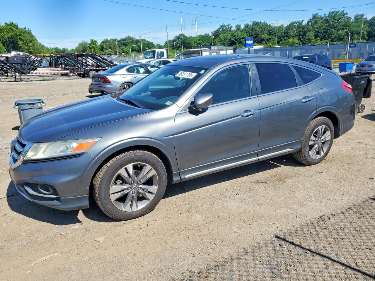 2013 Honda Crosstour Exl Gray vin: 5J6TF2H56DL005242
