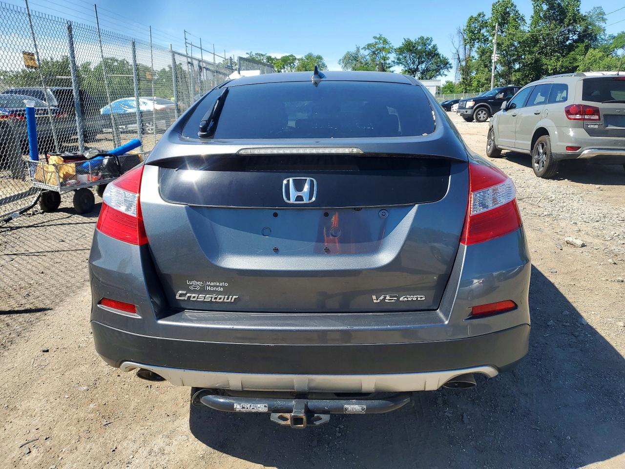 2013 Honda Crosstour Exl Gray vin: 5J6TF2H56DL005242