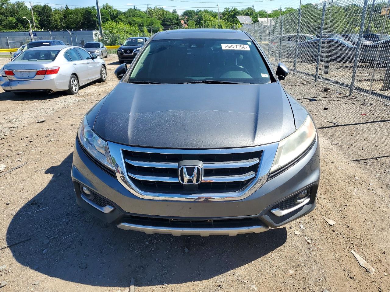 2013 Honda Crosstour Exl Gray vin: 5J6TF2H56DL005242