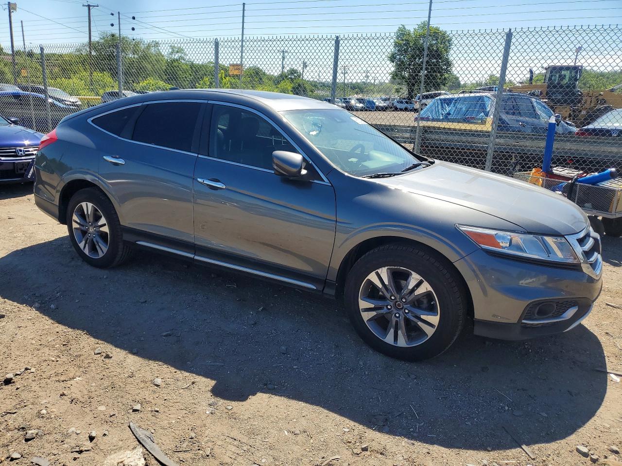2013 Honda Crosstour Exl Gray vin: 5J6TF2H56DL005242