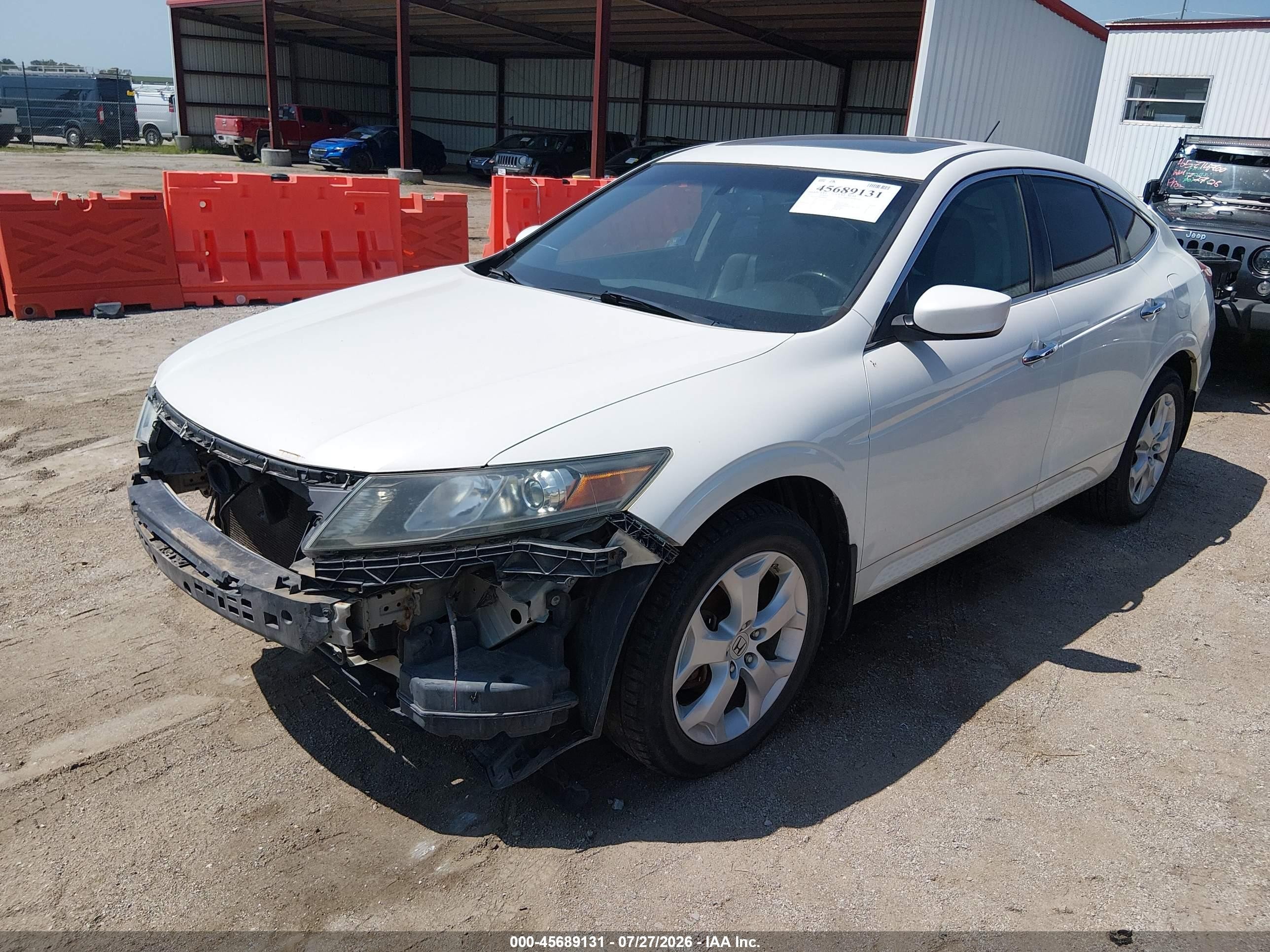 2011 Honda Accord Crosstour Ex-l Белый vin: 5J6TF2H57BL006946