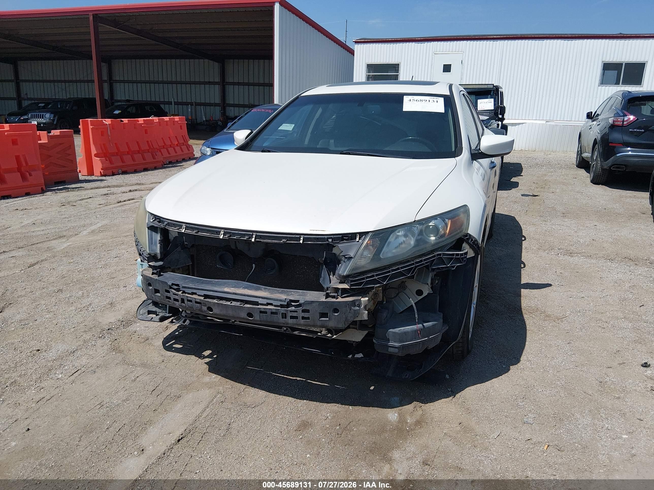 2011 Honda Accord Crosstour Ex-l Белый vin: 5J6TF2H57BL006946