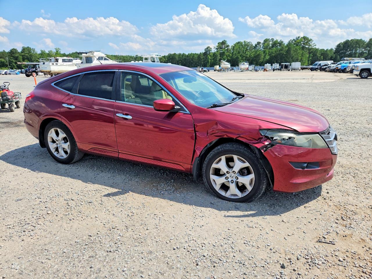 2011 Honda Accord Crosstour Exl Burgundy vin: 5J6TF2H57BL007496