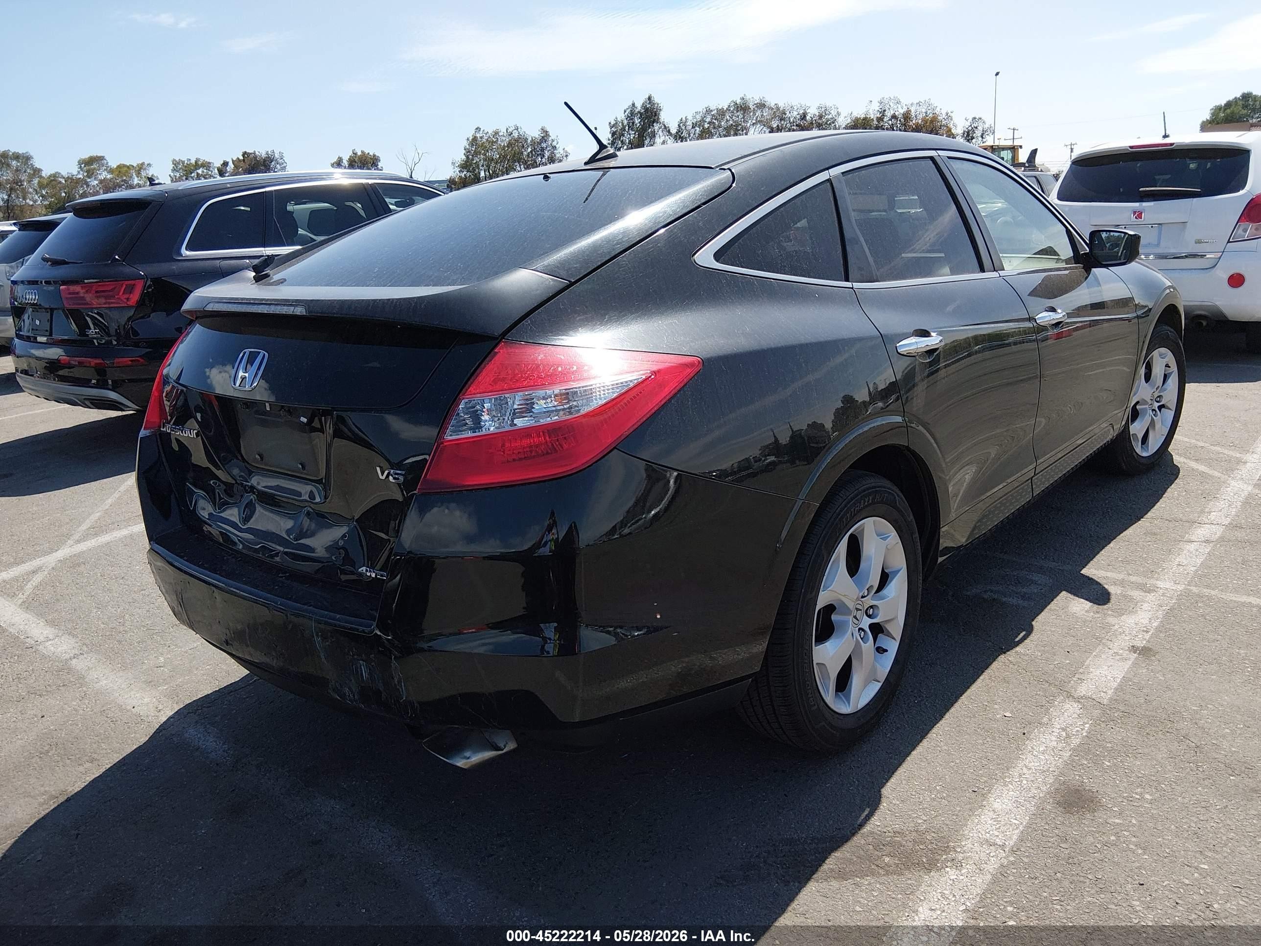 2012 Honda Crosstour Ex-l Black vin: 5J6TF2H57CL002736