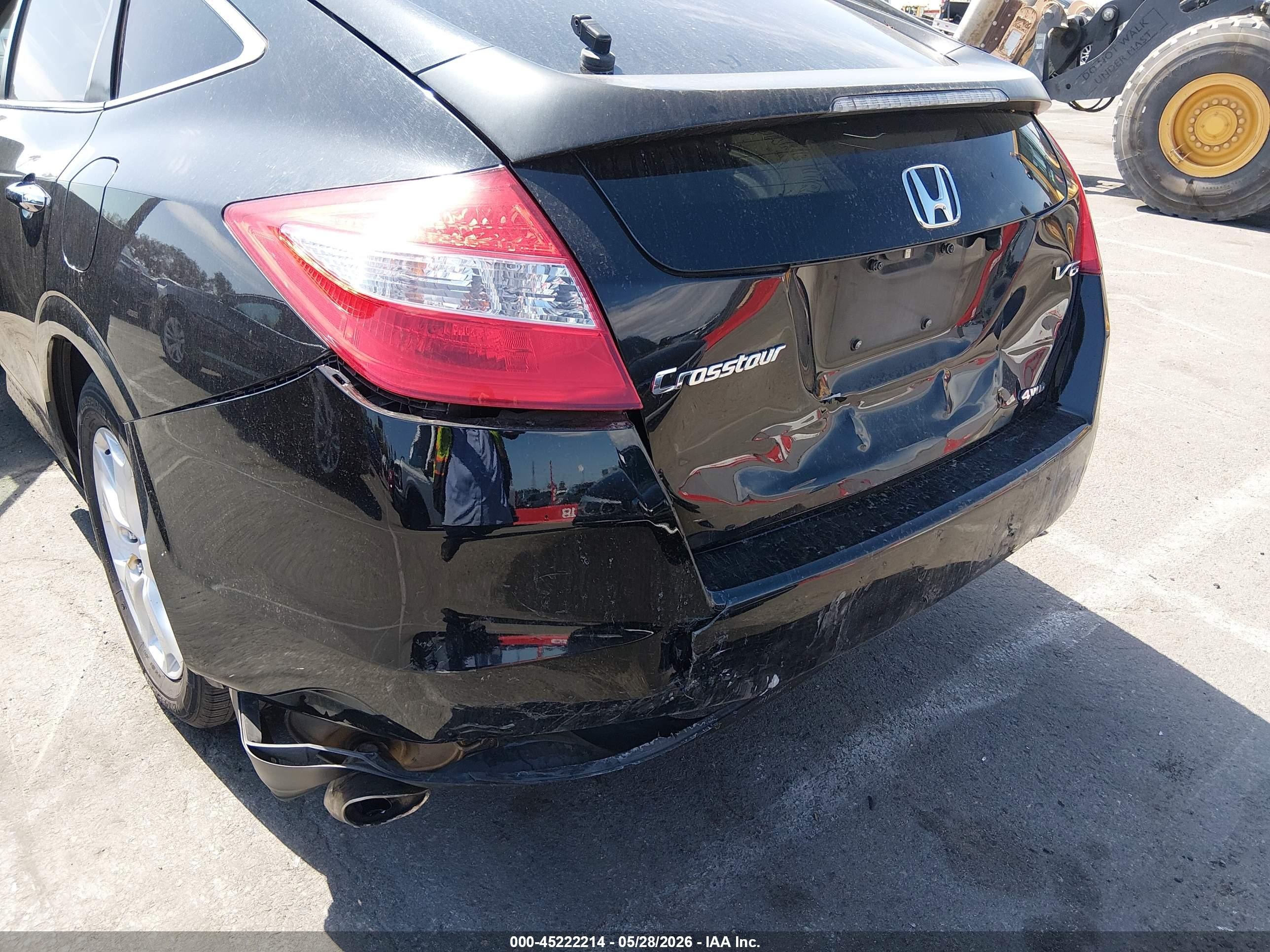 2012 Honda Crosstour Ex-l Black vin: 5J6TF2H57CL002736