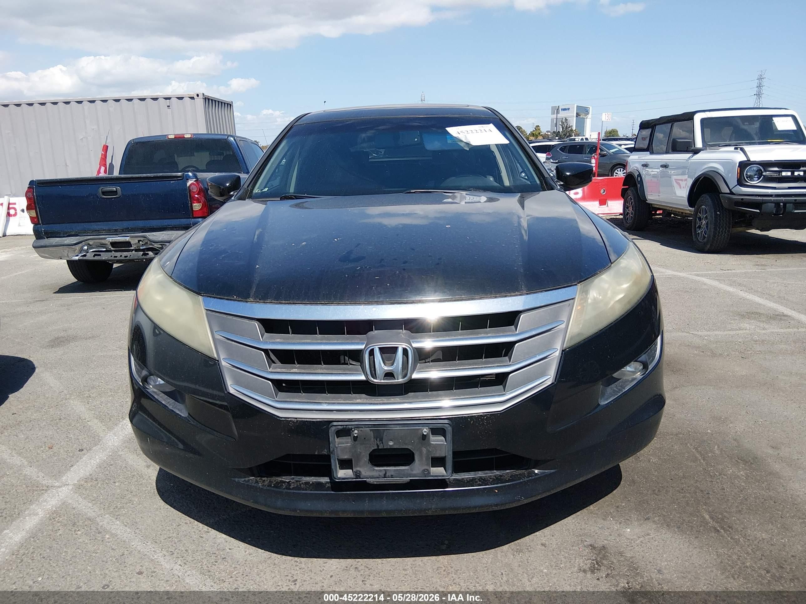 2012 Honda Crosstour Ex-l Black vin: 5J6TF2H57CL002736