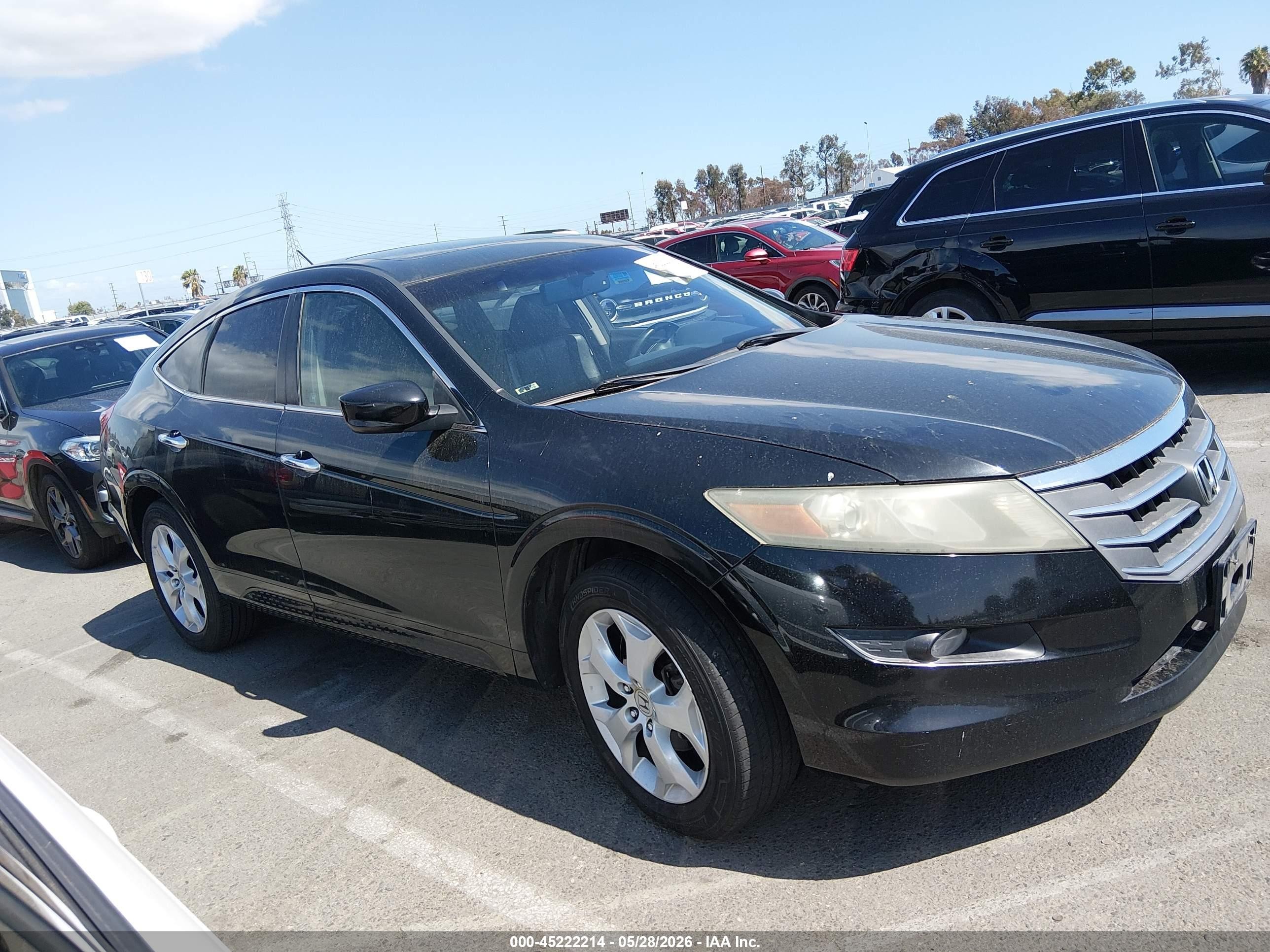 2012 Honda Crosstour Ex-l Black vin: 5J6TF2H57CL002736
