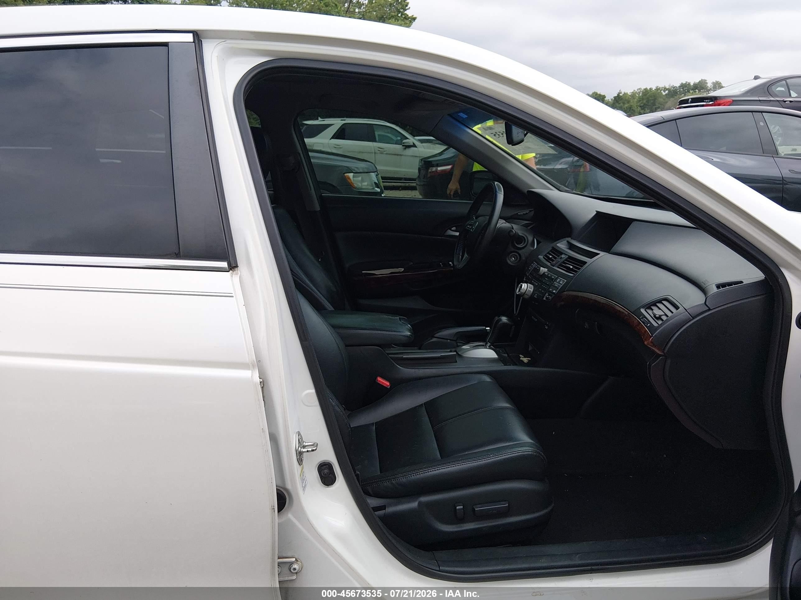 2012 Honda Crosstour Ex-l White vin: 5J6TF2H57CL007421