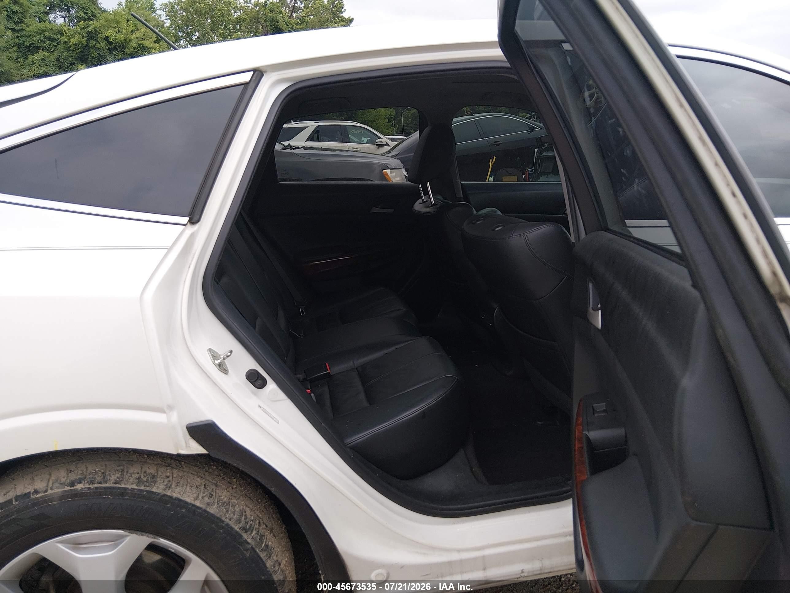 2012 Honda Crosstour Ex-l White vin: 5J6TF2H57CL007421