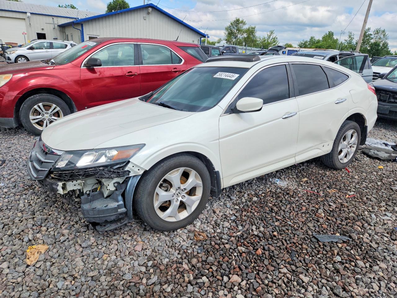 2012 Honda Crosstour Exl White vin: 5J6TF2H57CL011209