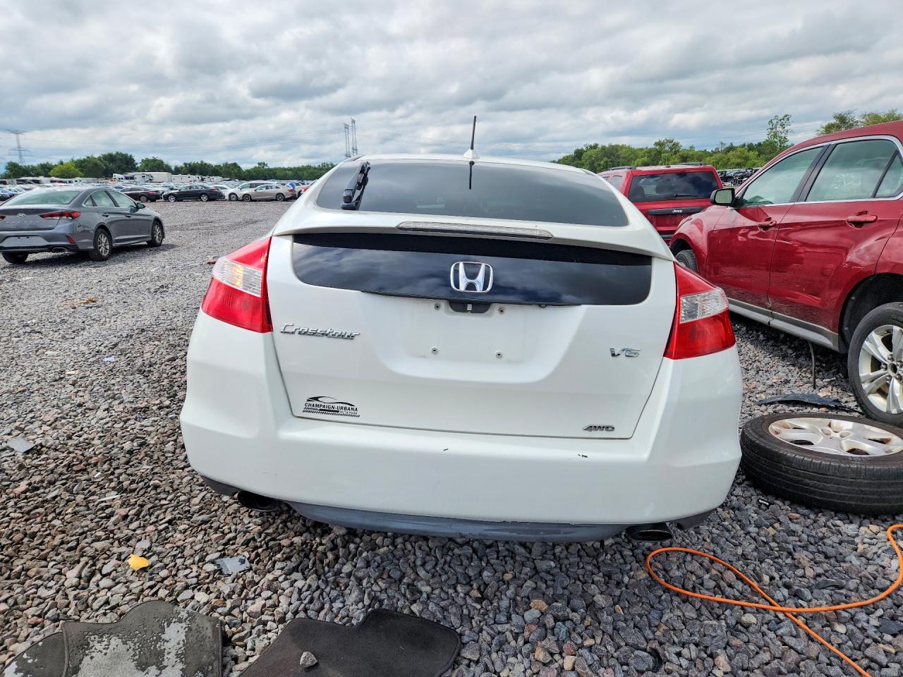 2012 Honda Crosstour Exl White vin: 5J6TF2H57CL011209