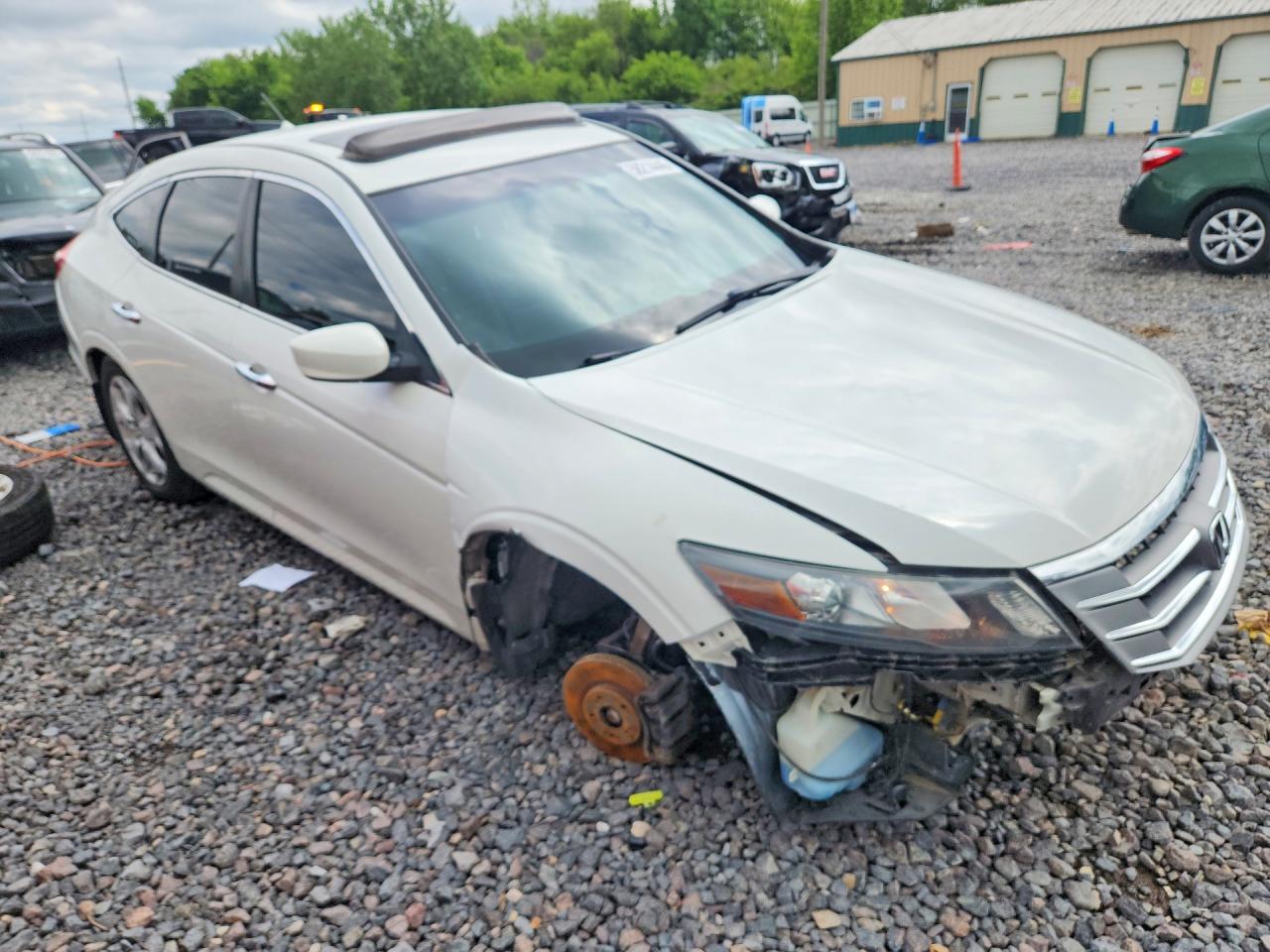 2012 Honda Crosstour Exl White vin: 5J6TF2H57CL011209