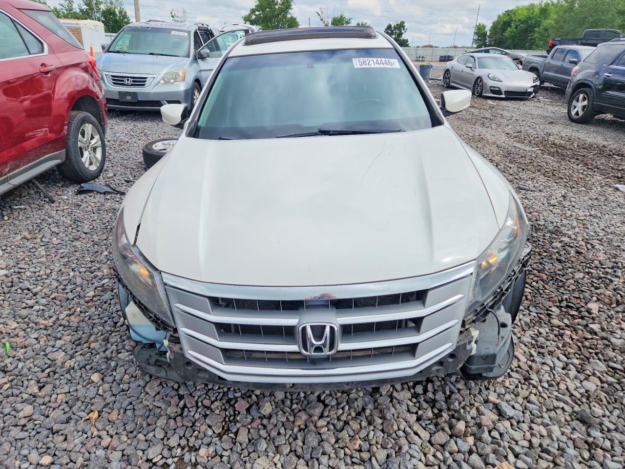 2012 Honda Crosstour Exl White vin: 5J6TF2H57CL011209