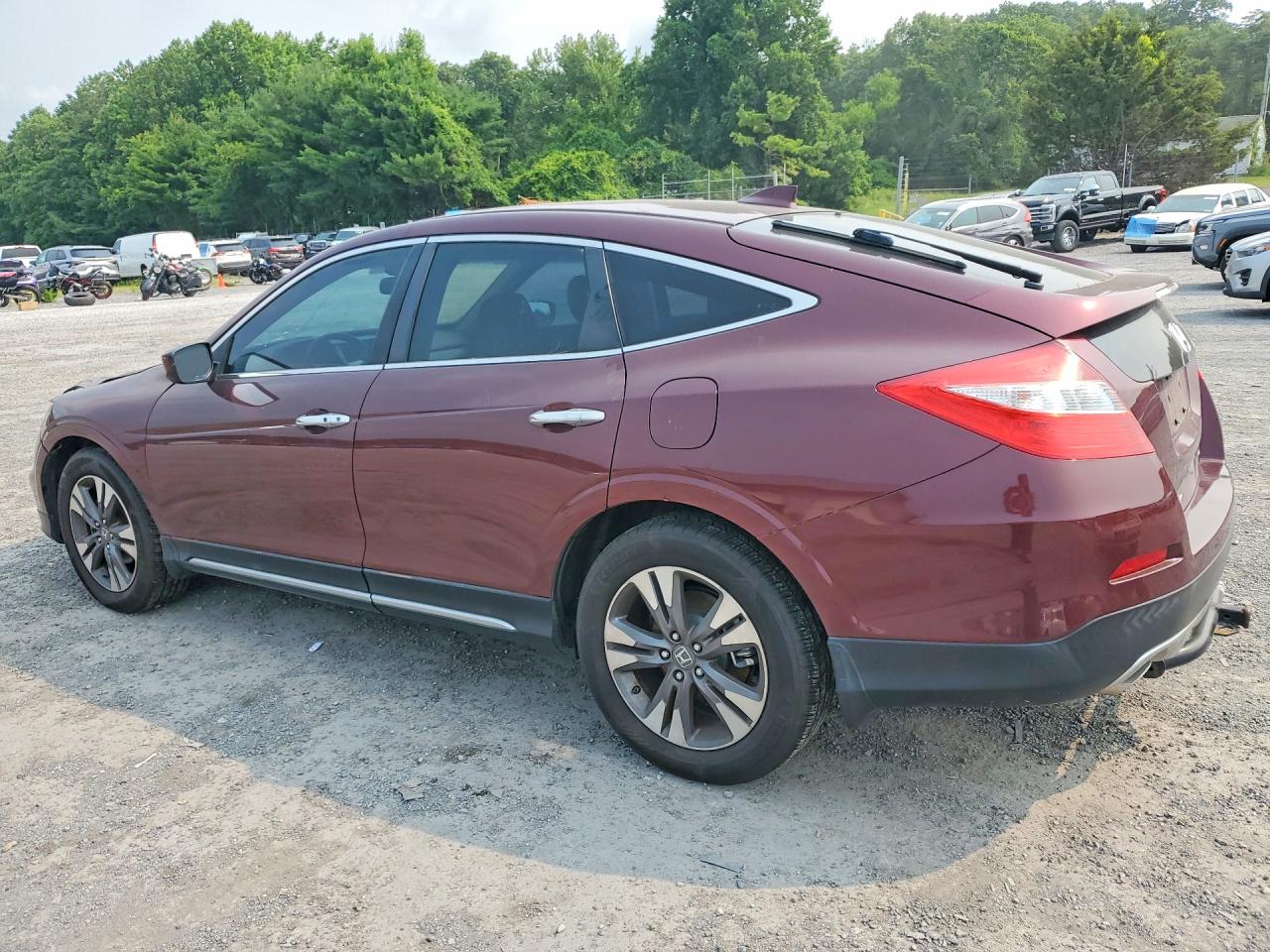 2014 Honda Crosstour Exl Maroon vin: 5J6TF2H57EL001153