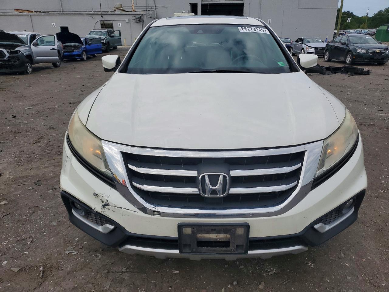 2014 Honda Crosstour Exl White vin: 5J6TF2H57EL004408