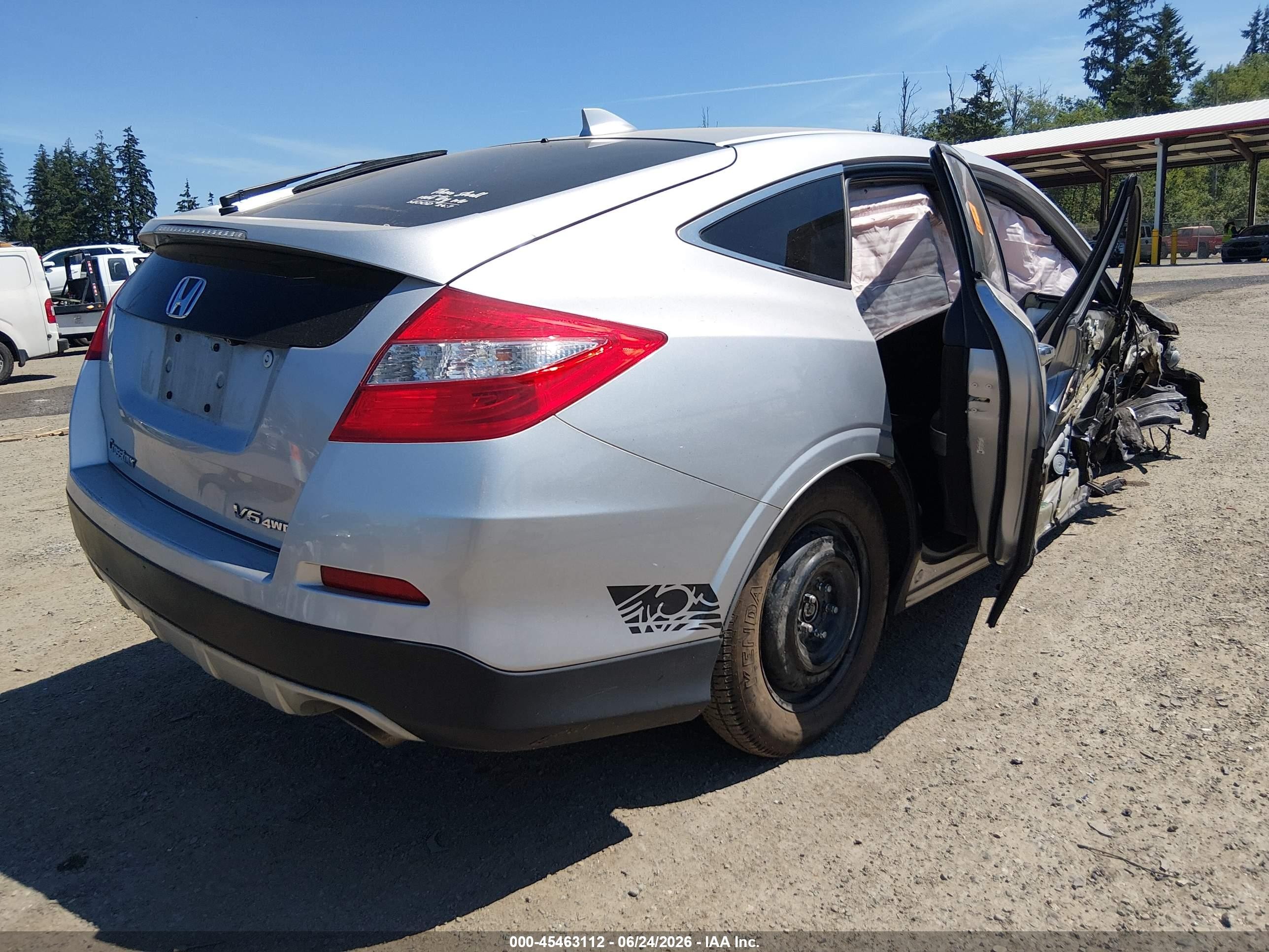 2015 Honda Crosstour Ex-l V6 Silver vin: 5J6TF2H57FL002742