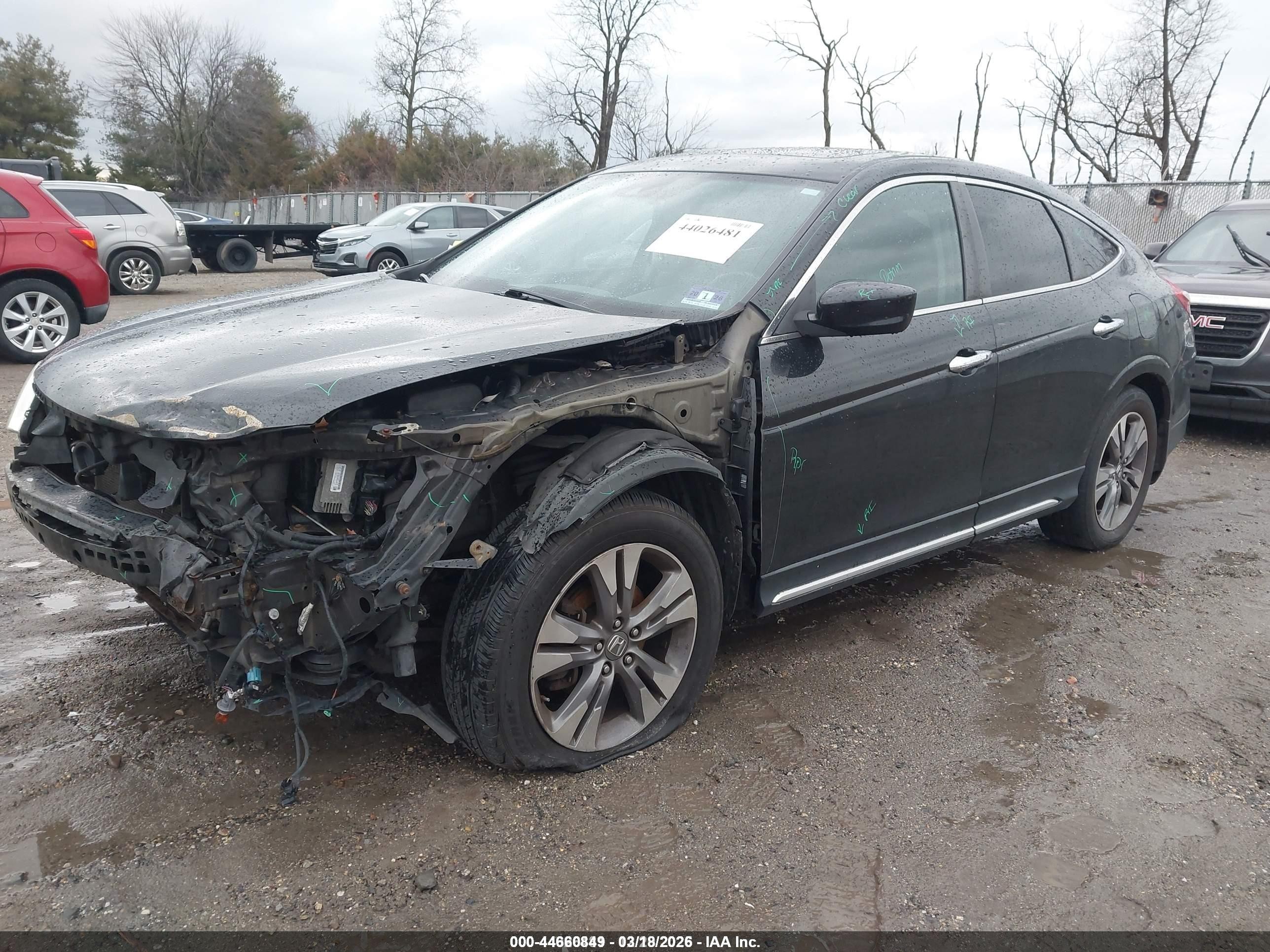 2015 Honda Crosstour Ex-l V6 Black vin: 5J6TF2H57FL002787