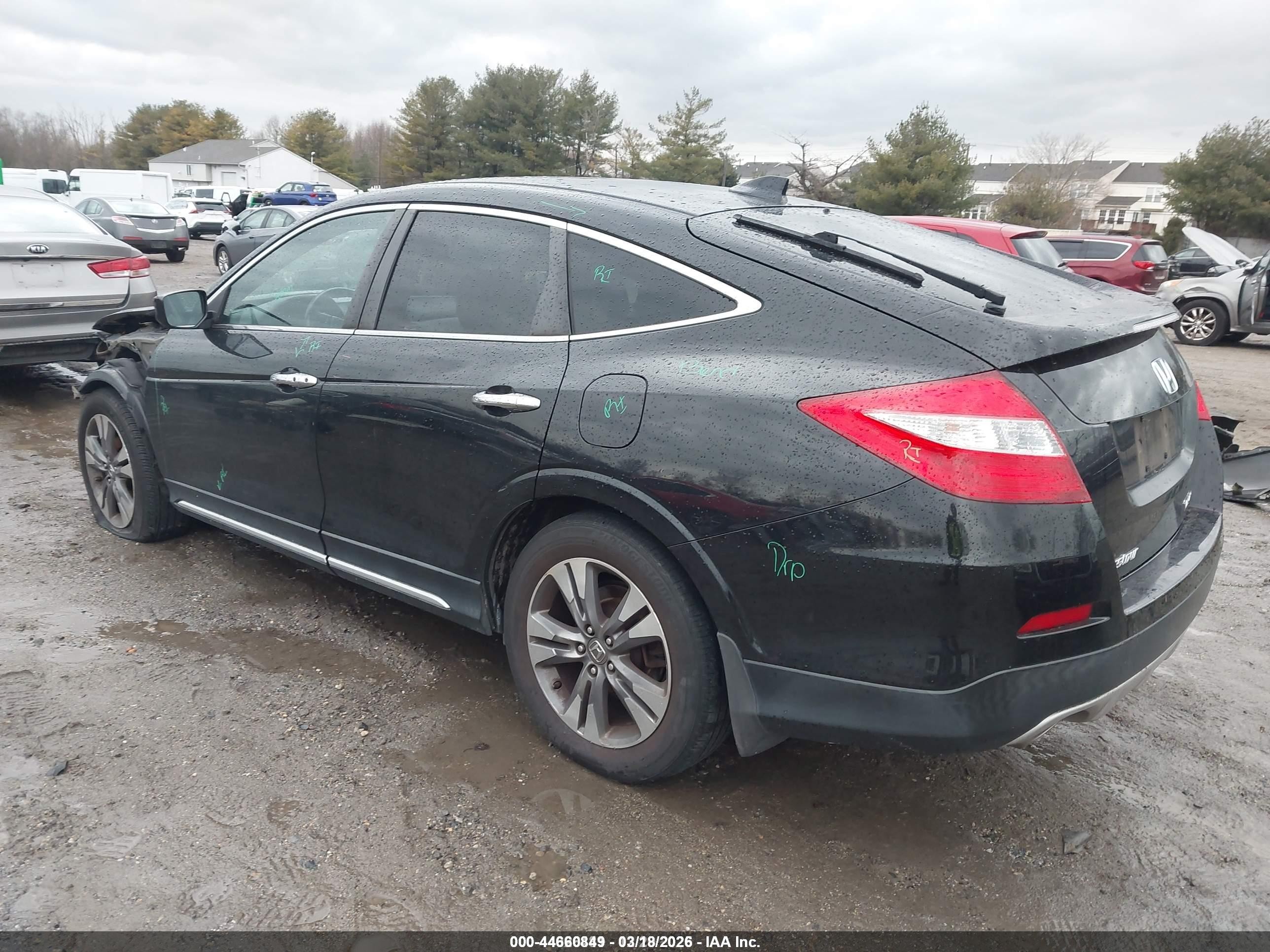 2015 Honda Crosstour Ex-l V6 Black vin: 5J6TF2H57FL002787