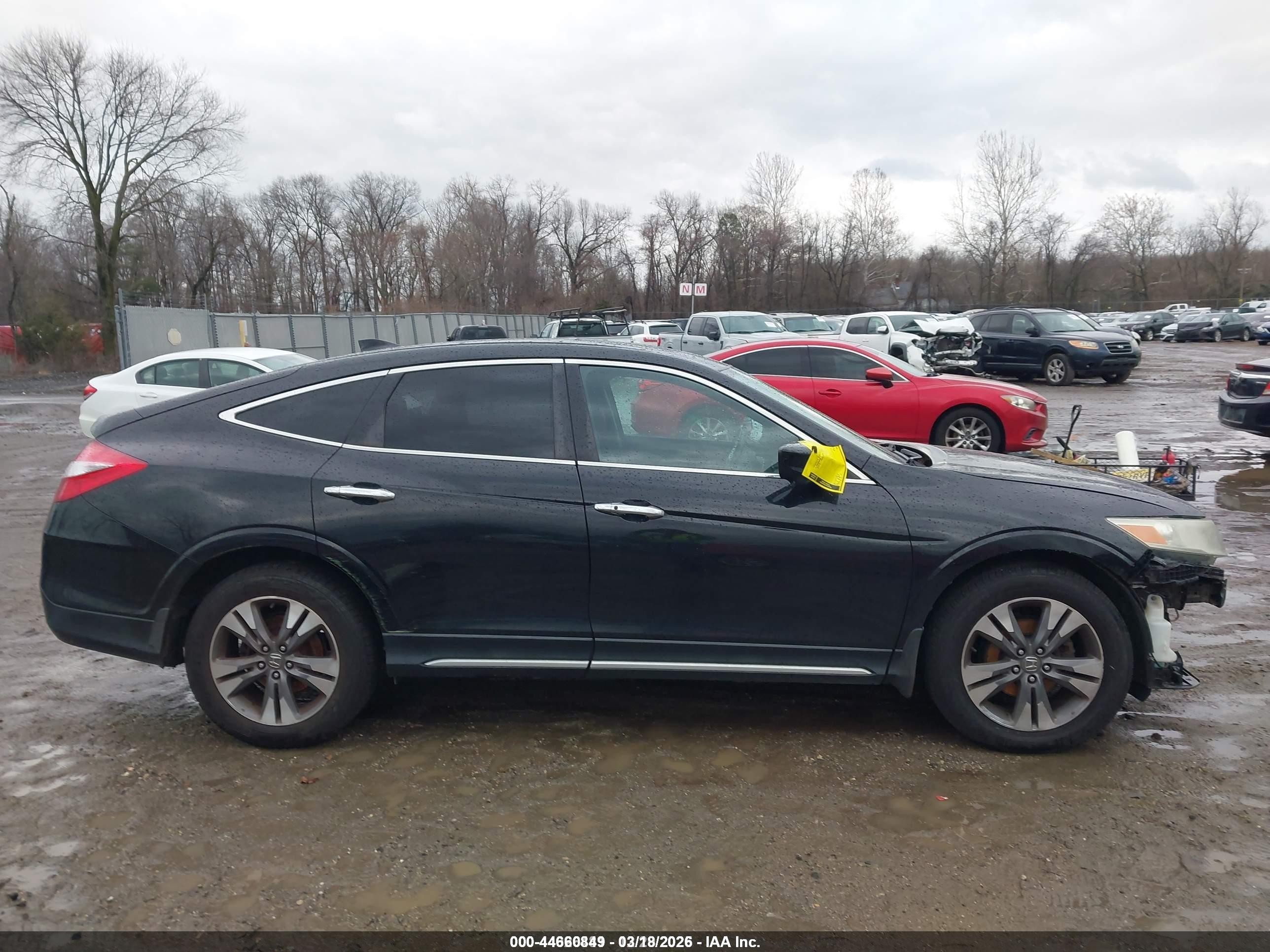2015 Honda Crosstour Ex-l V6 Black vin: 5J6TF2H57FL002787