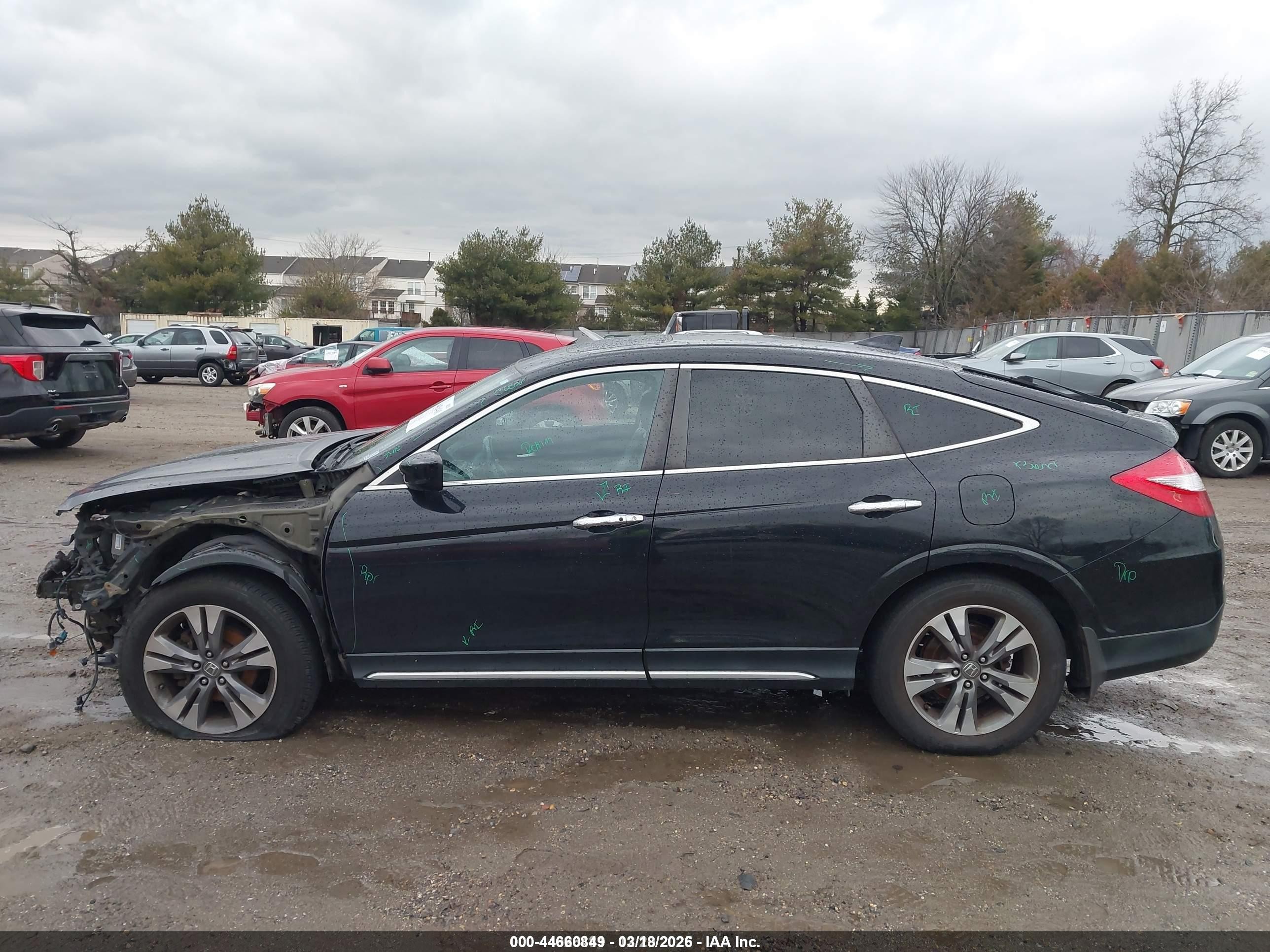 2015 Honda Crosstour Ex-l V6 Black vin: 5J6TF2H57FL002787