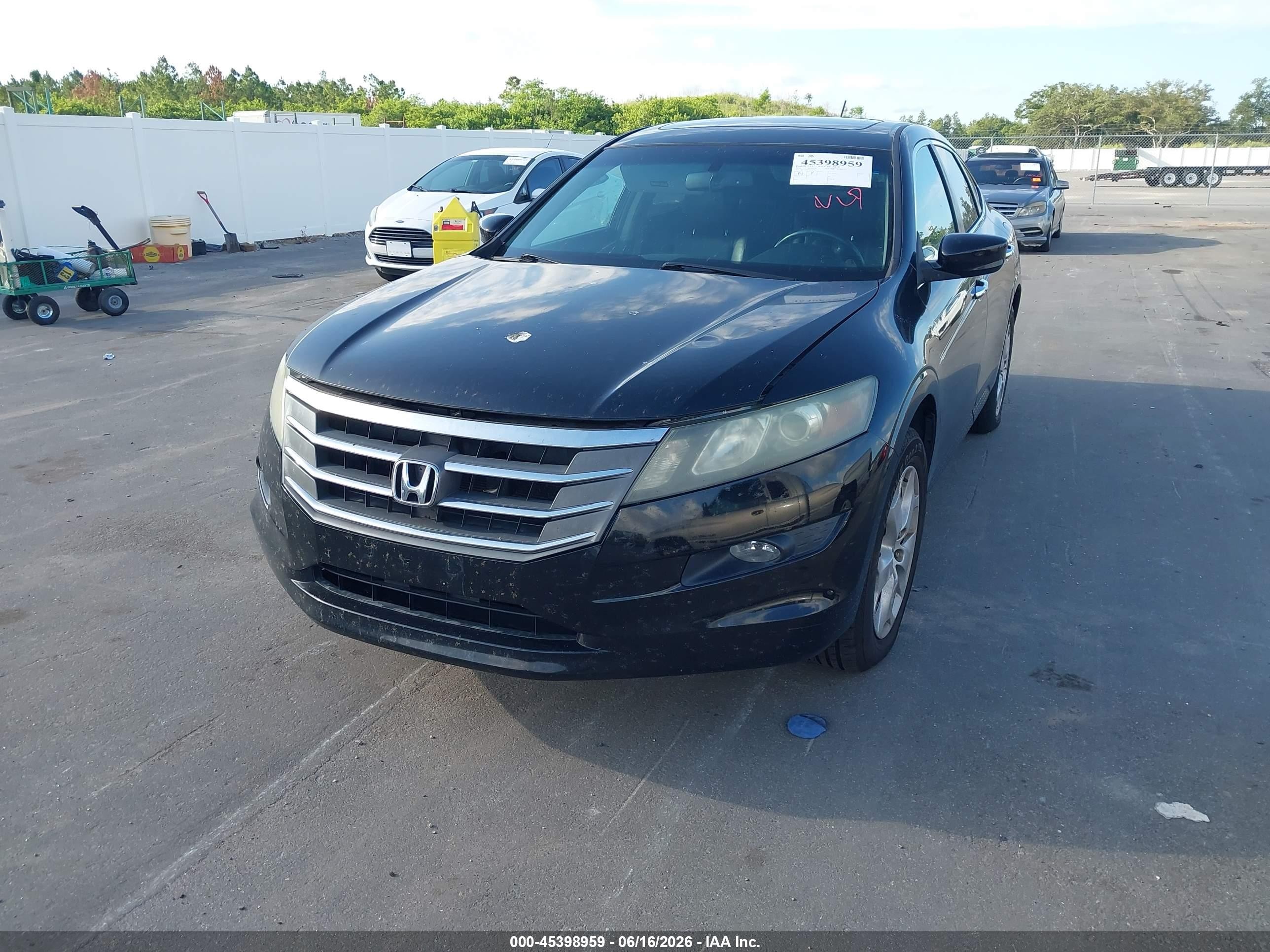 2010 Honda Accord Crosstour Ex-l Black vin: 5J6TF2H58AL002077