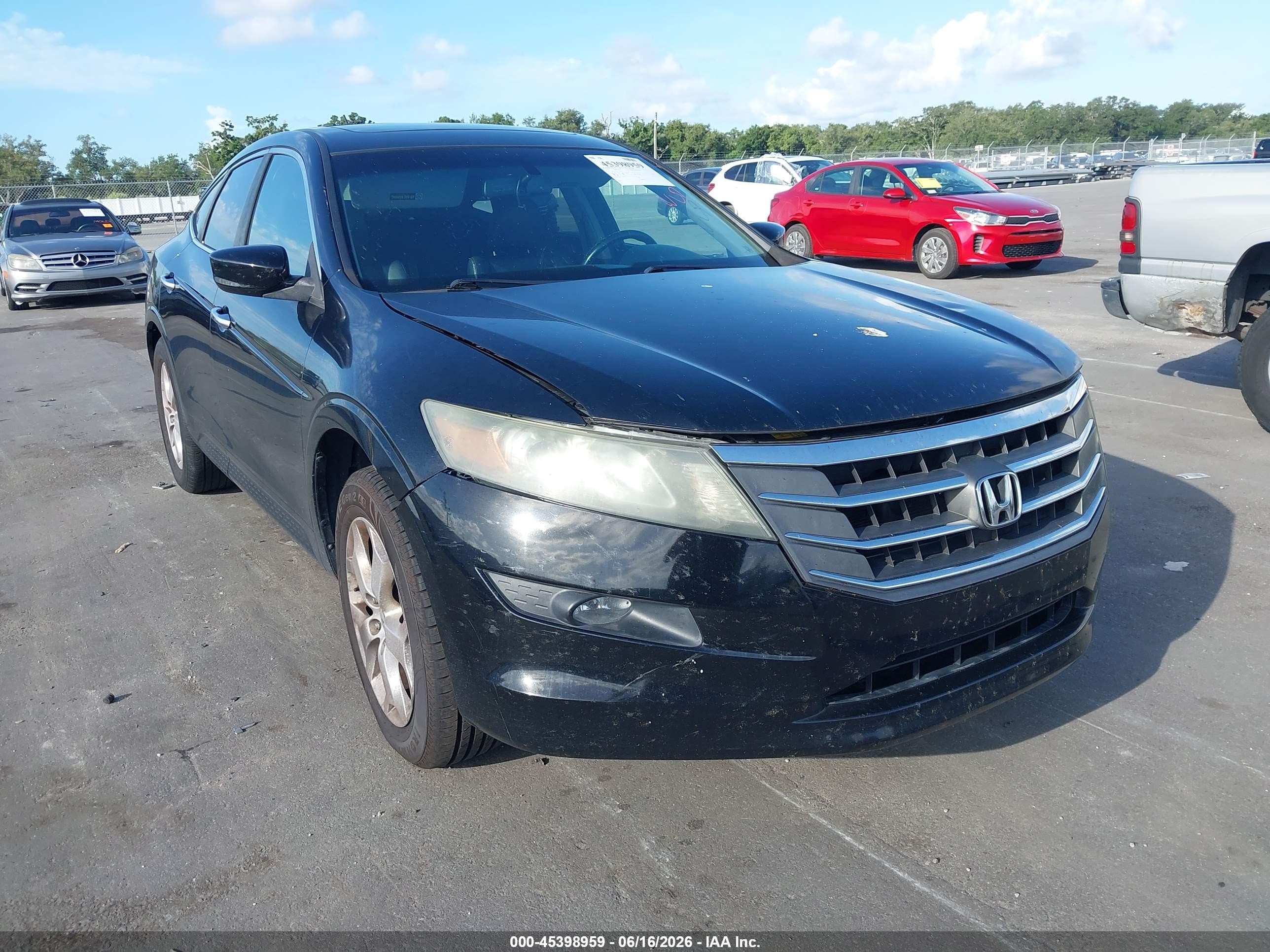 2010 Honda Accord Crosstour Ex-l Black vin: 5J6TF2H58AL002077