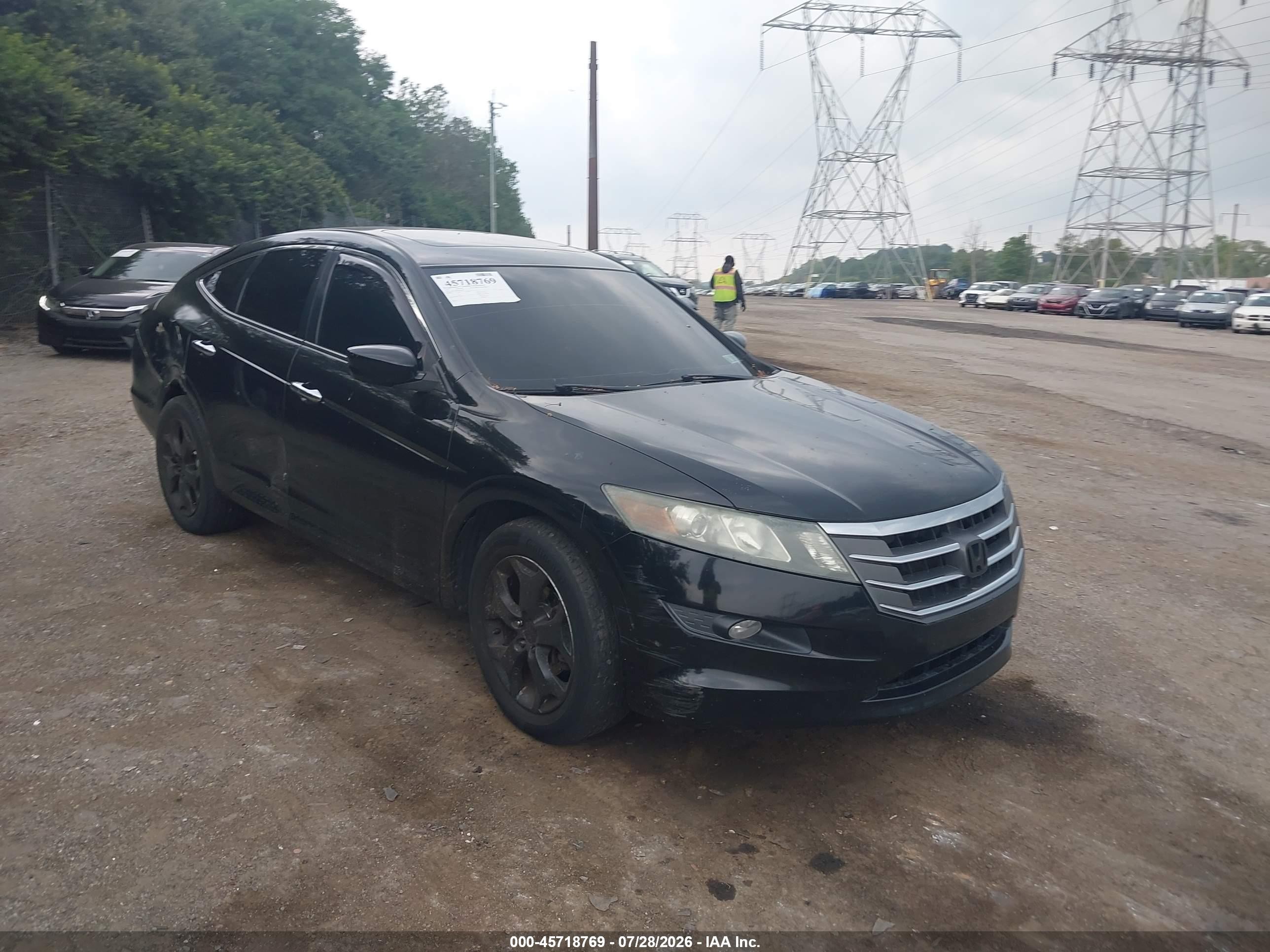 2011 Honda Accord Crosstour Ex-l Black vin: 5J6TF2H58BL003604
