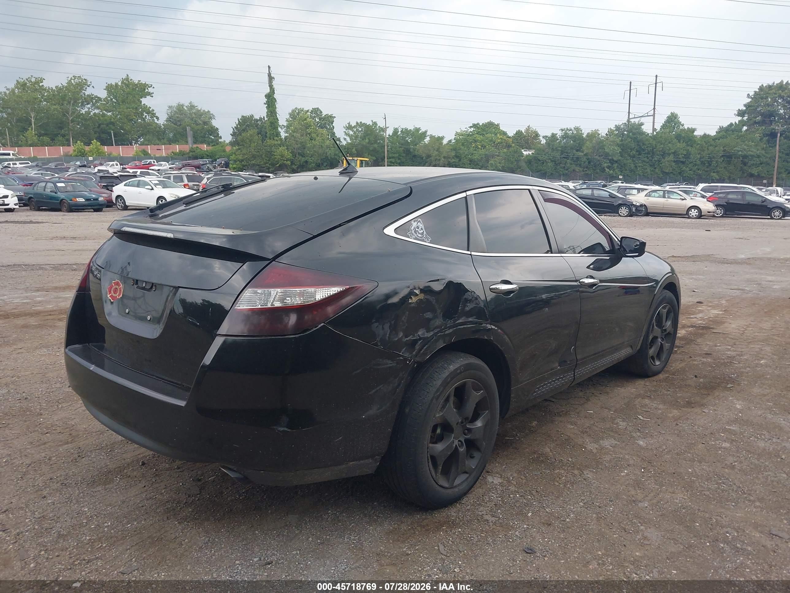 2011 Honda Accord Crosstour Ex-l Black vin: 5J6TF2H58BL003604