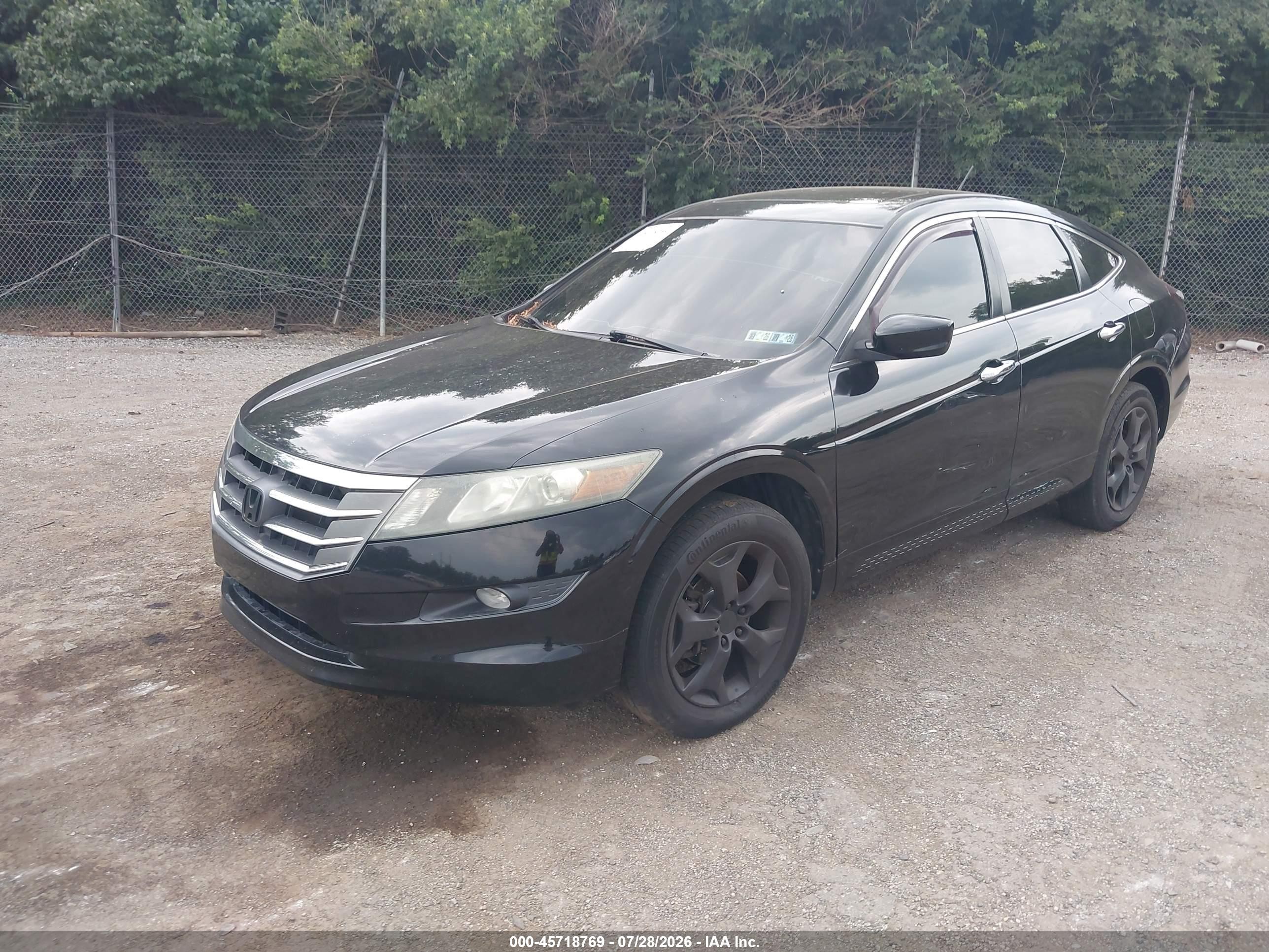 2011 Honda Accord Crosstour Ex-l Black vin: 5J6TF2H58BL003604
