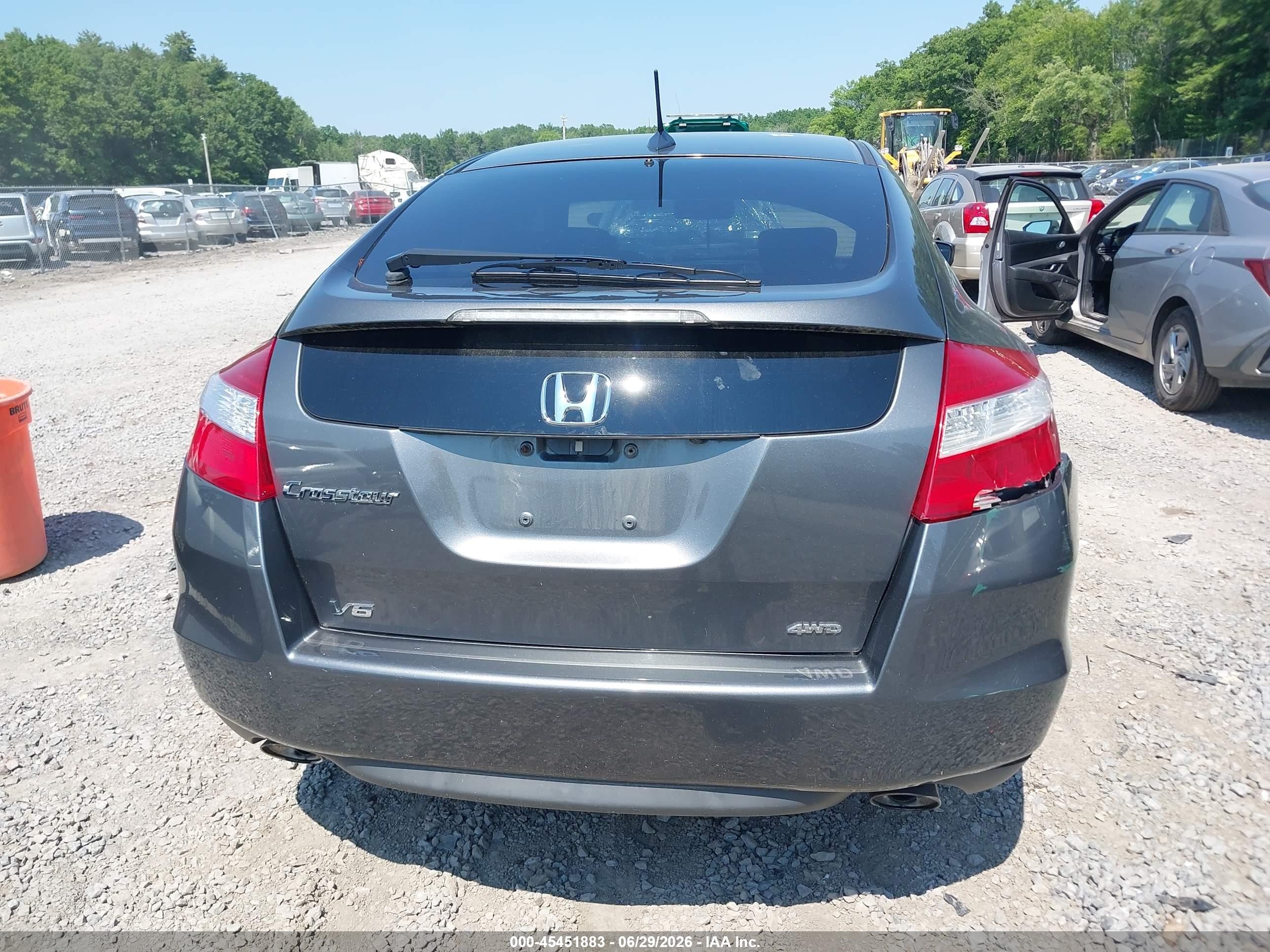 2012 Honda Crosstour Ex-l Gray vin: 5J6TF2H58CL000039