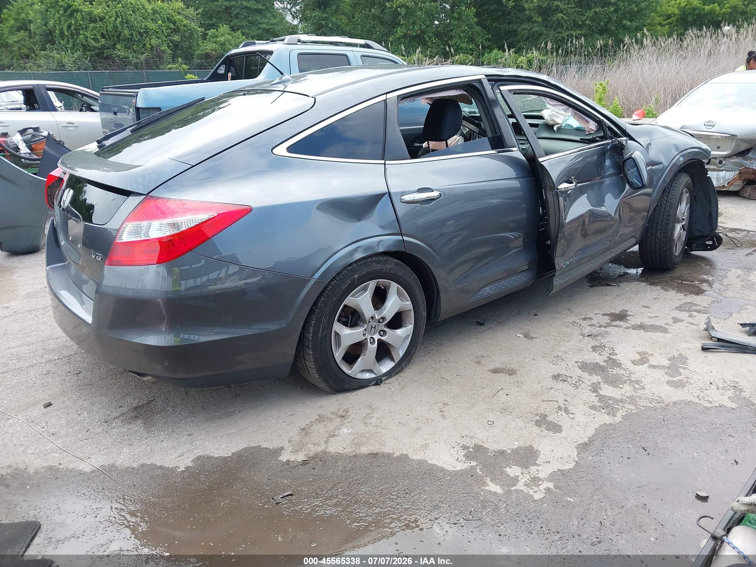 2012 Honda Crosstour Ex-l Gray vin: 5J6TF2H58CL004186