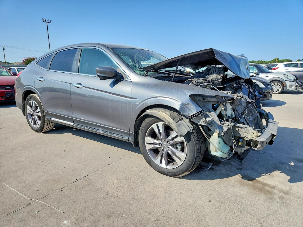 2013 Honda Crosstour Exl Gray vin: 5J6TF2H58DL002861