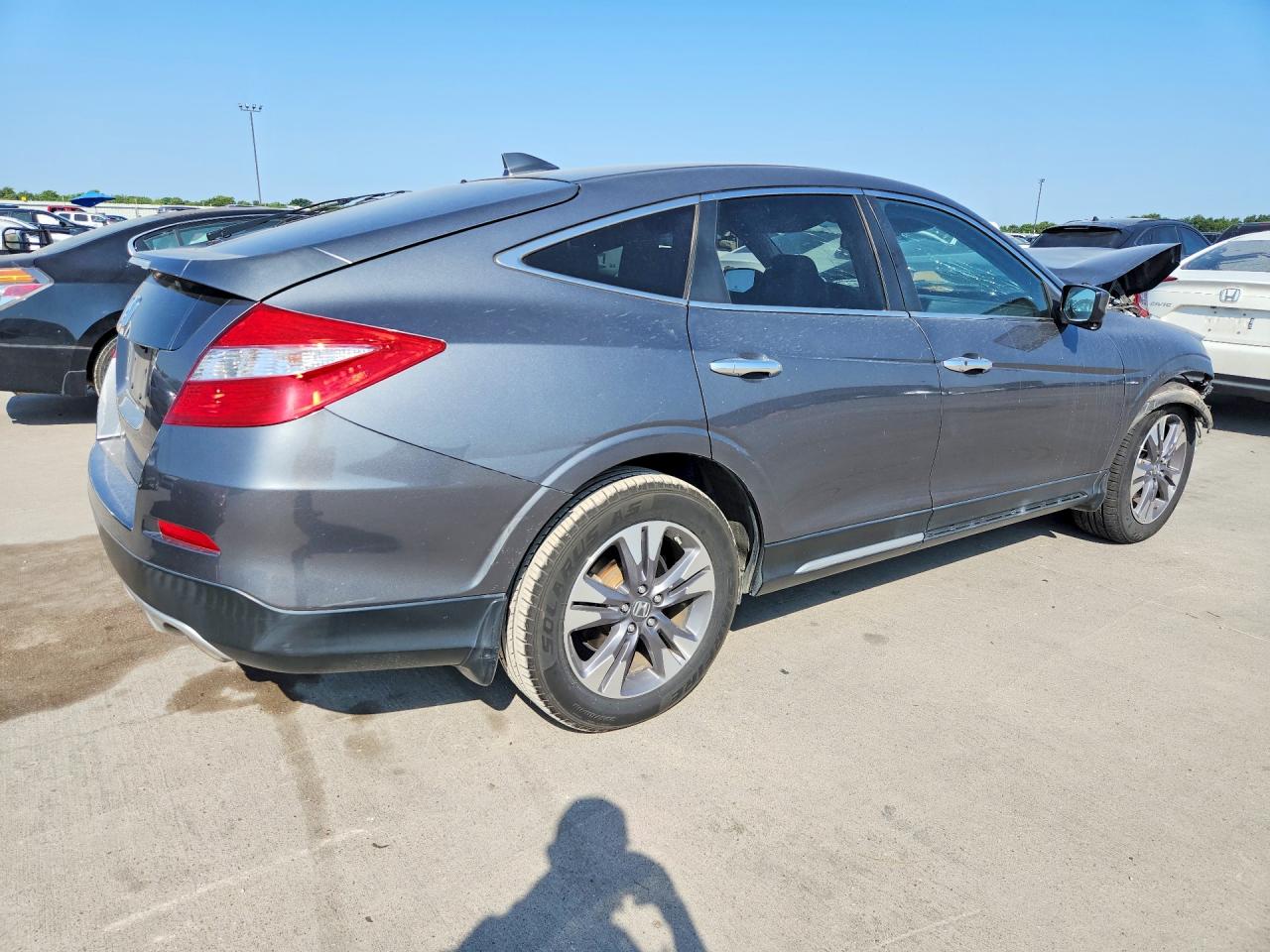 2013 Honda Crosstour Exl Gray vin: 5J6TF2H58DL002861