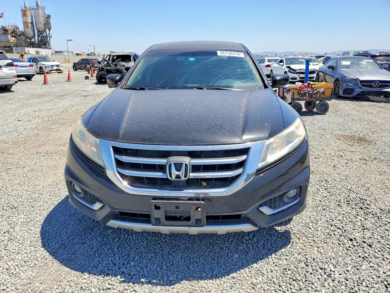 2013 Honda Crosstour Exl Gray vin: 5J6TF2H58DL003475