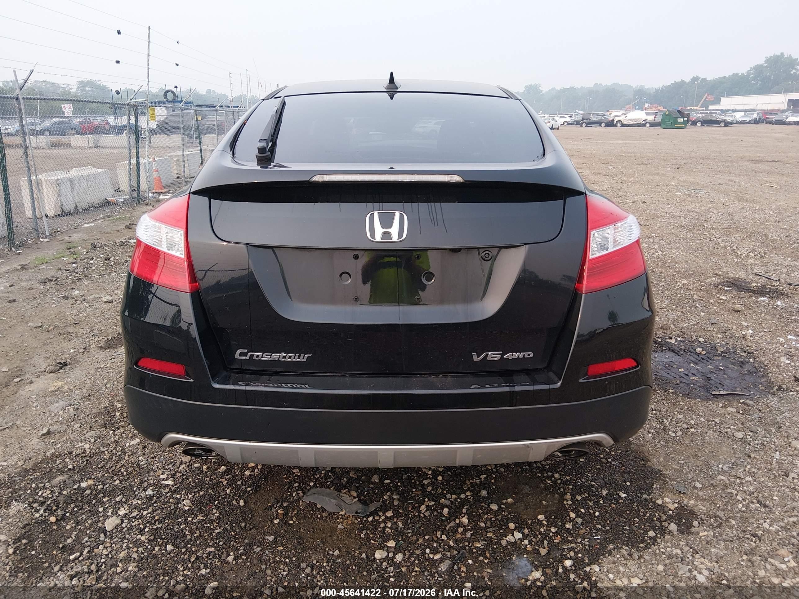 2013 Honda Crosstour Ex-l V6 Черный vin: 5J6TF2H58DL004190