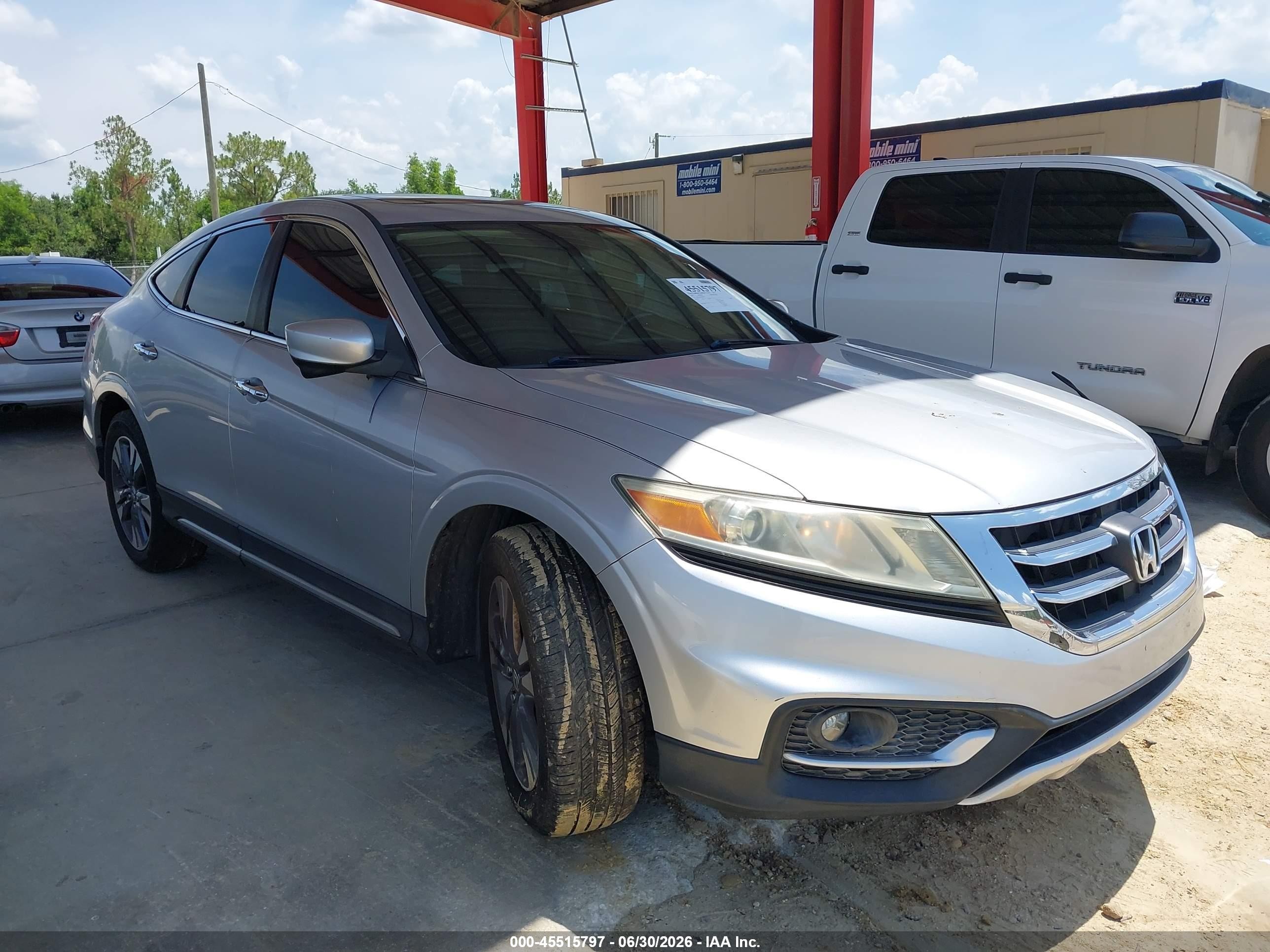 2013 Honda Crosstour Ex-l V6 Silver vin: 5J6TF2H58DL004741