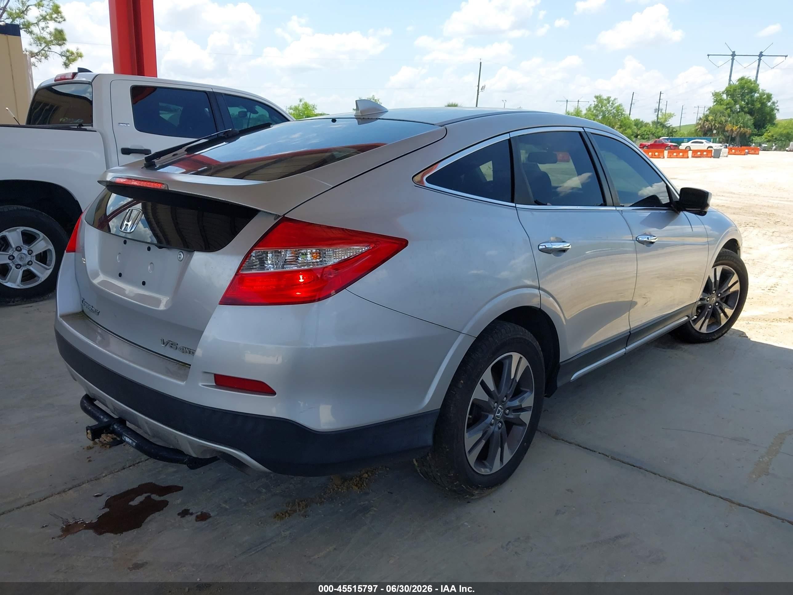 2013 Honda Crosstour Ex-l V6 Silver vin: 5J6TF2H58DL004741
