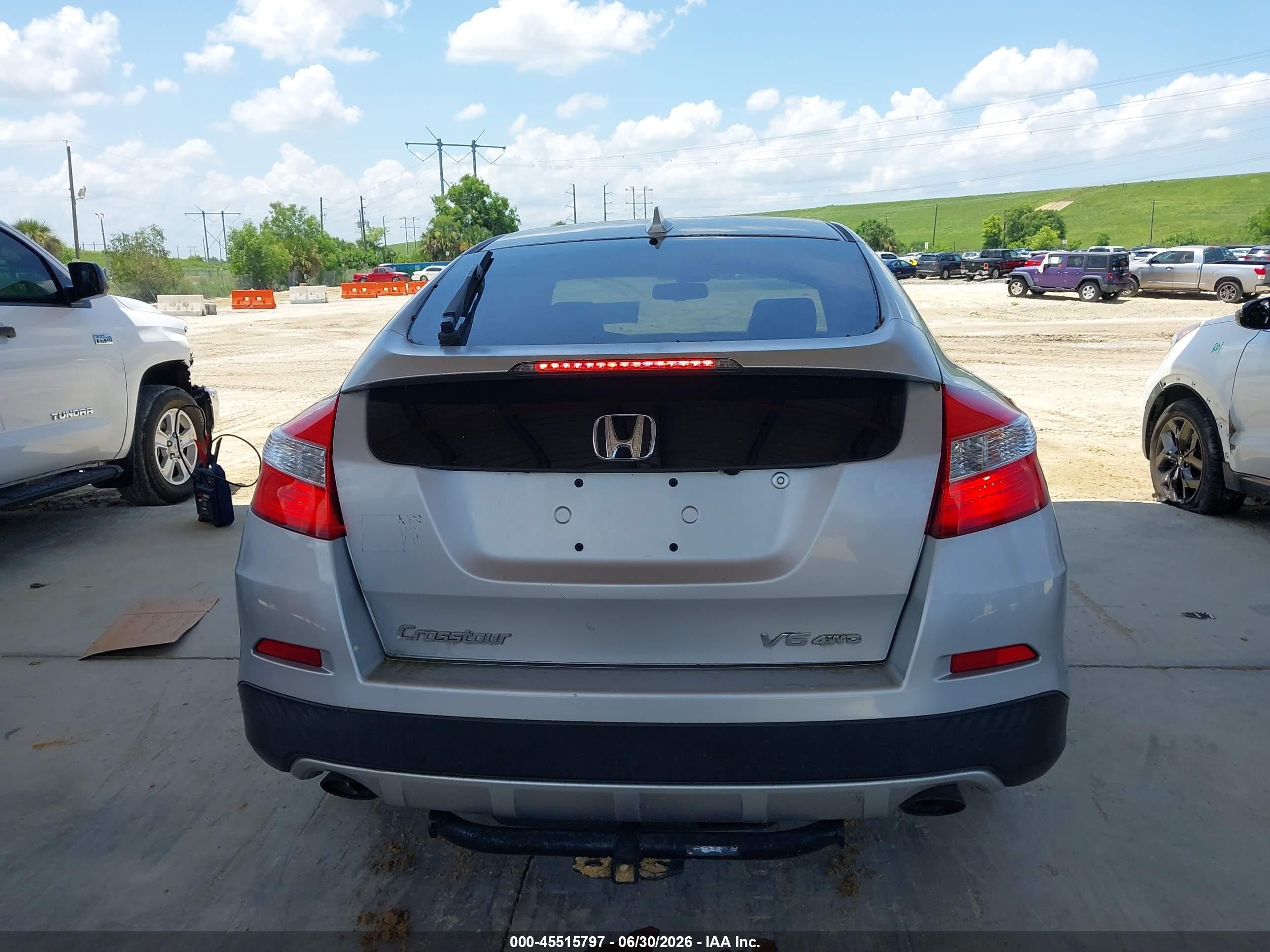 2013 Honda Crosstour Ex-l V6 Silver vin: 5J6TF2H58DL004741