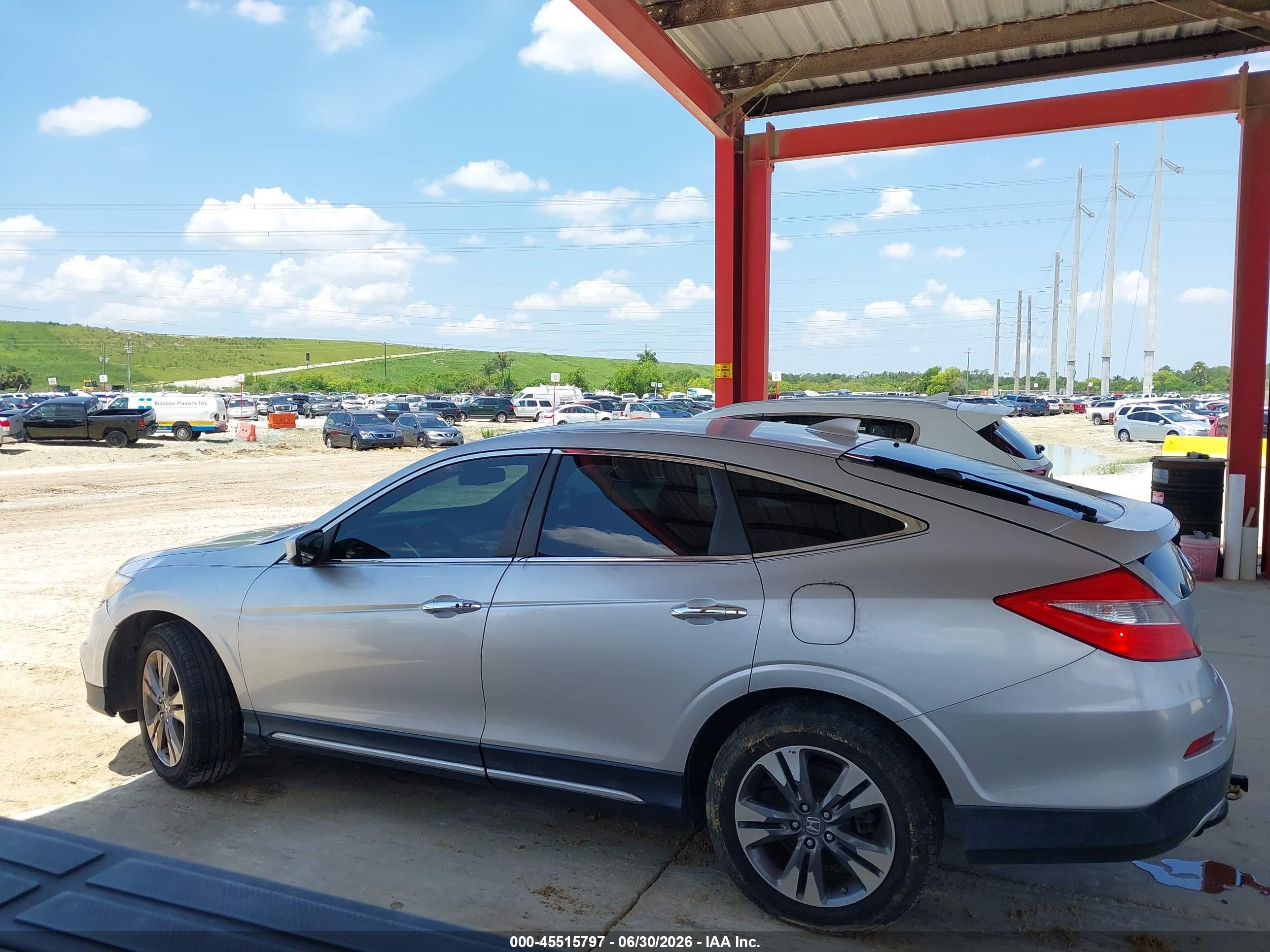 2013 Honda Crosstour Ex-l V6 Silver vin: 5J6TF2H58DL004741