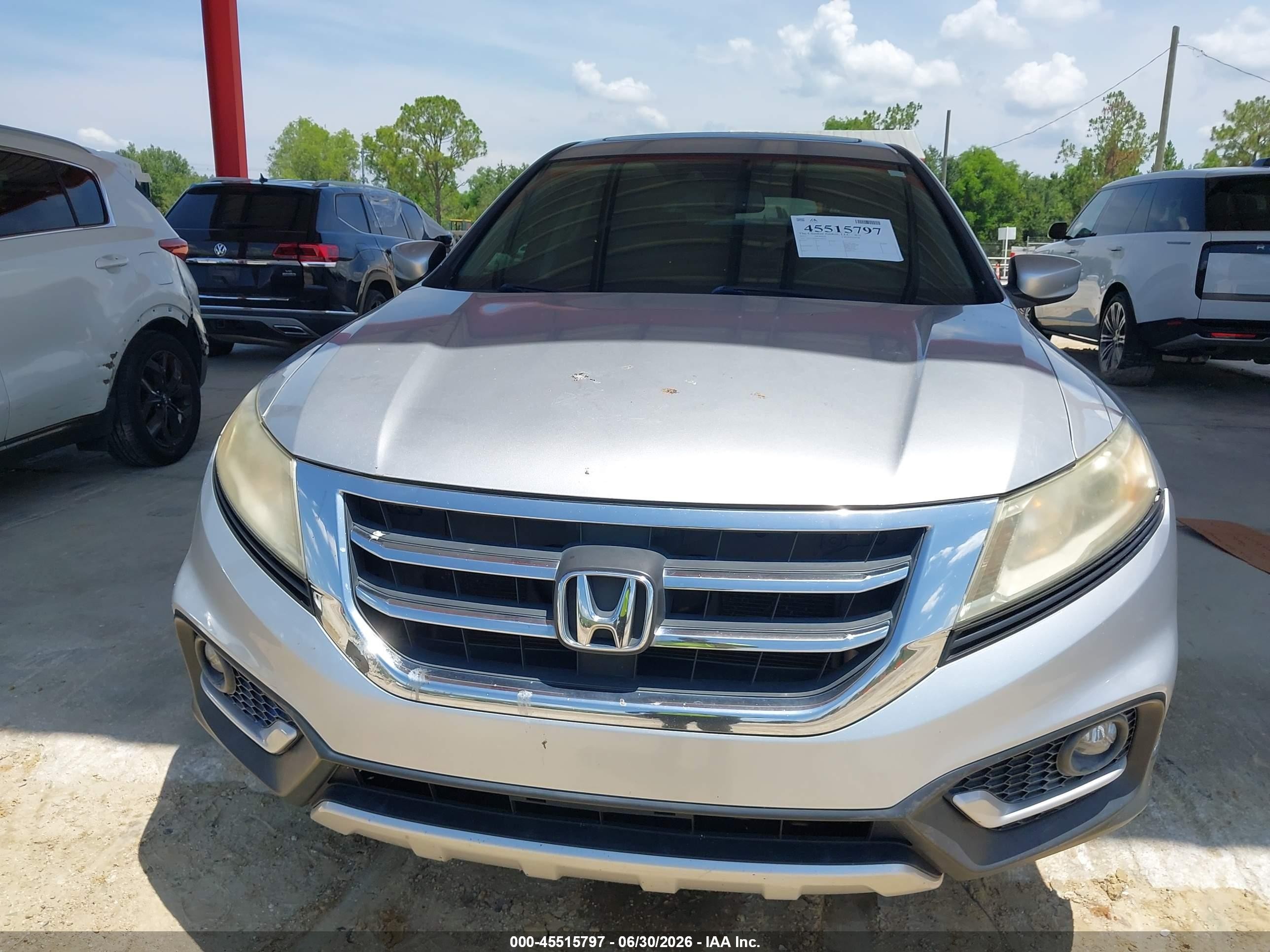 2013 Honda Crosstour Ex-l V6 Silver vin: 5J6TF2H58DL004741