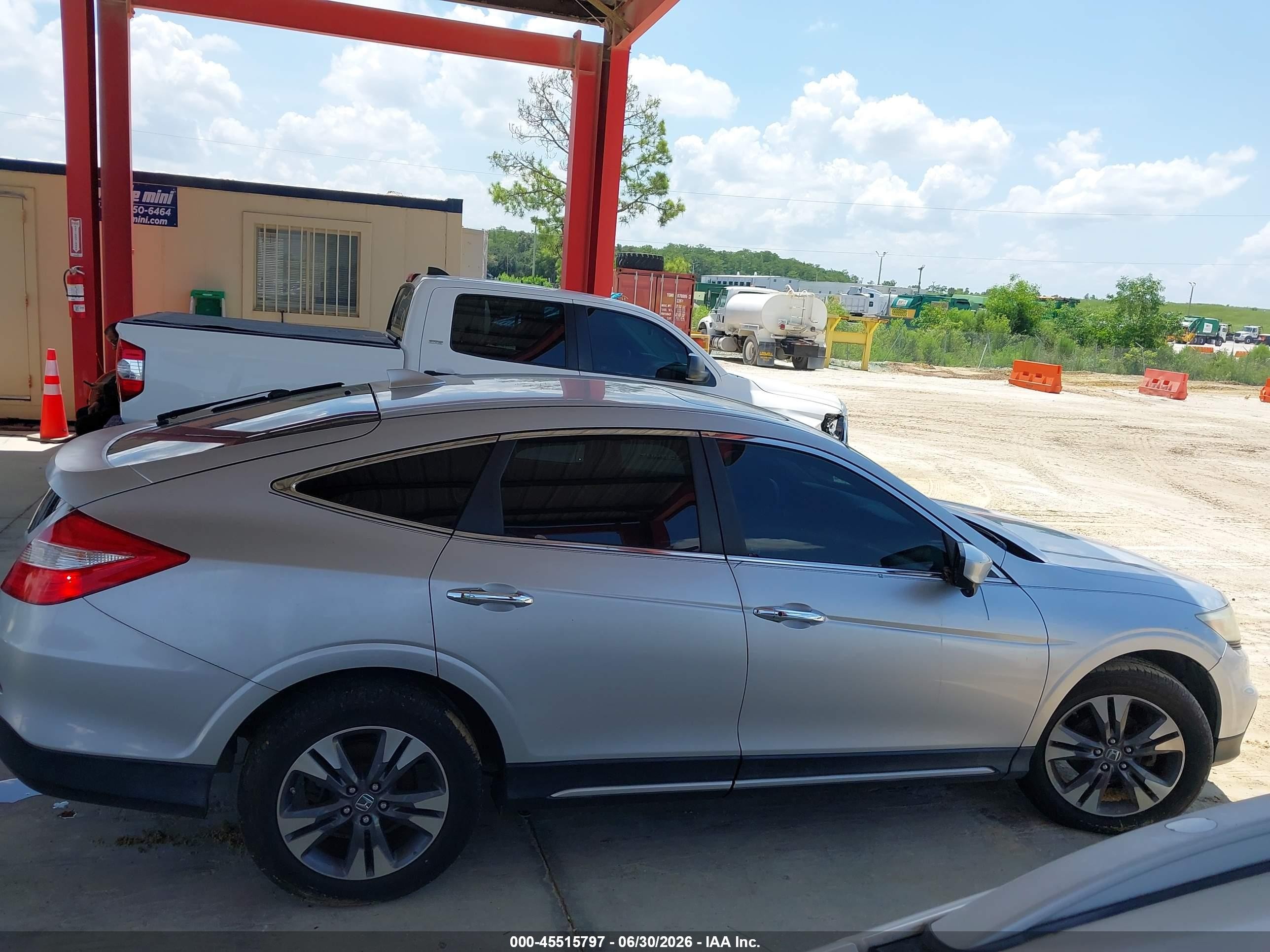 2013 Honda Crosstour Ex-l V6 Silver vin: 5J6TF2H58DL004741
