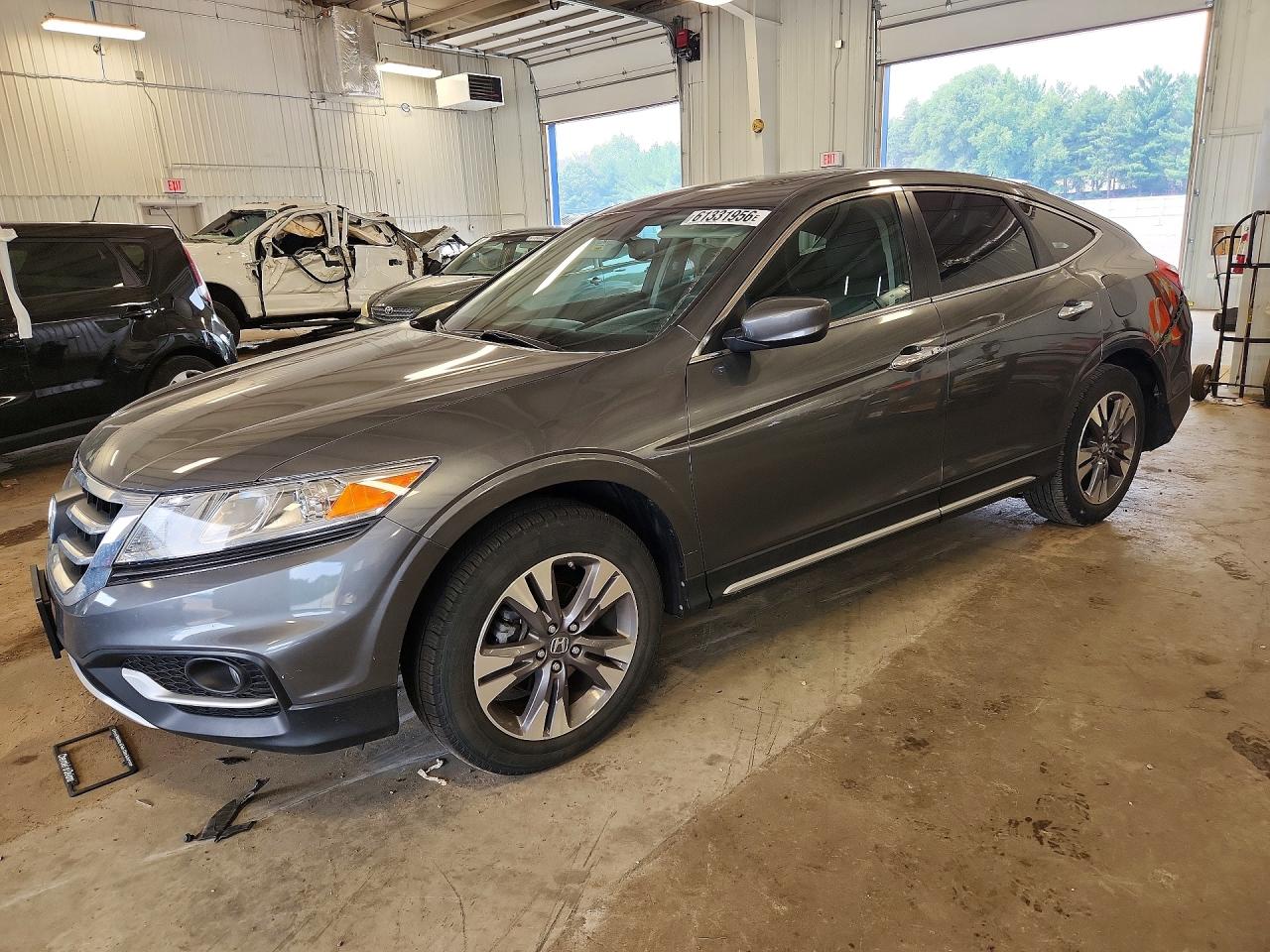 2014 Honda Crosstour Exl Gray vin: 5J6TF2H58EL000058