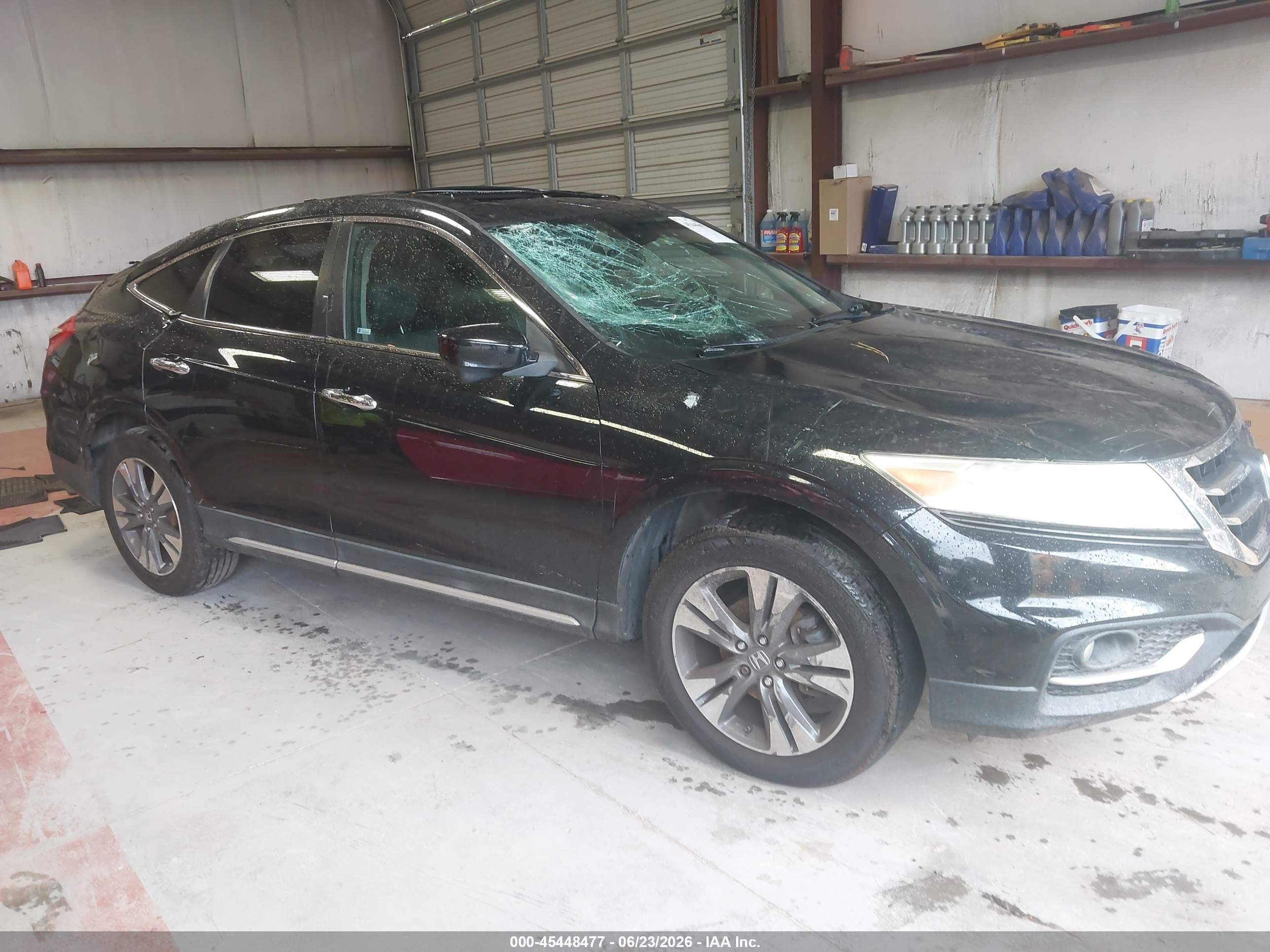 2014 Honda Crosstour Ex-l V6 Black vin: 5J6TF2H58EL002523