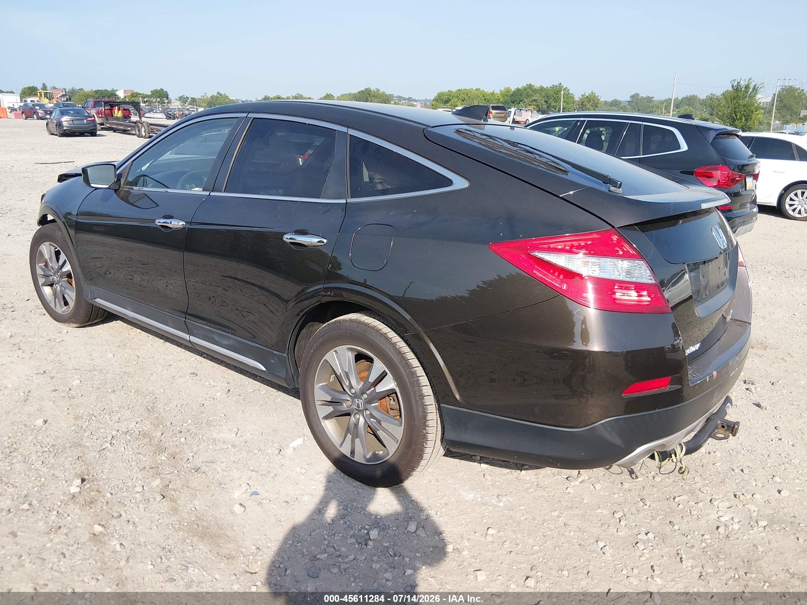 2014 Honda Crosstour Ex-l V6 Black vin: 5J6TF2H58EL003784