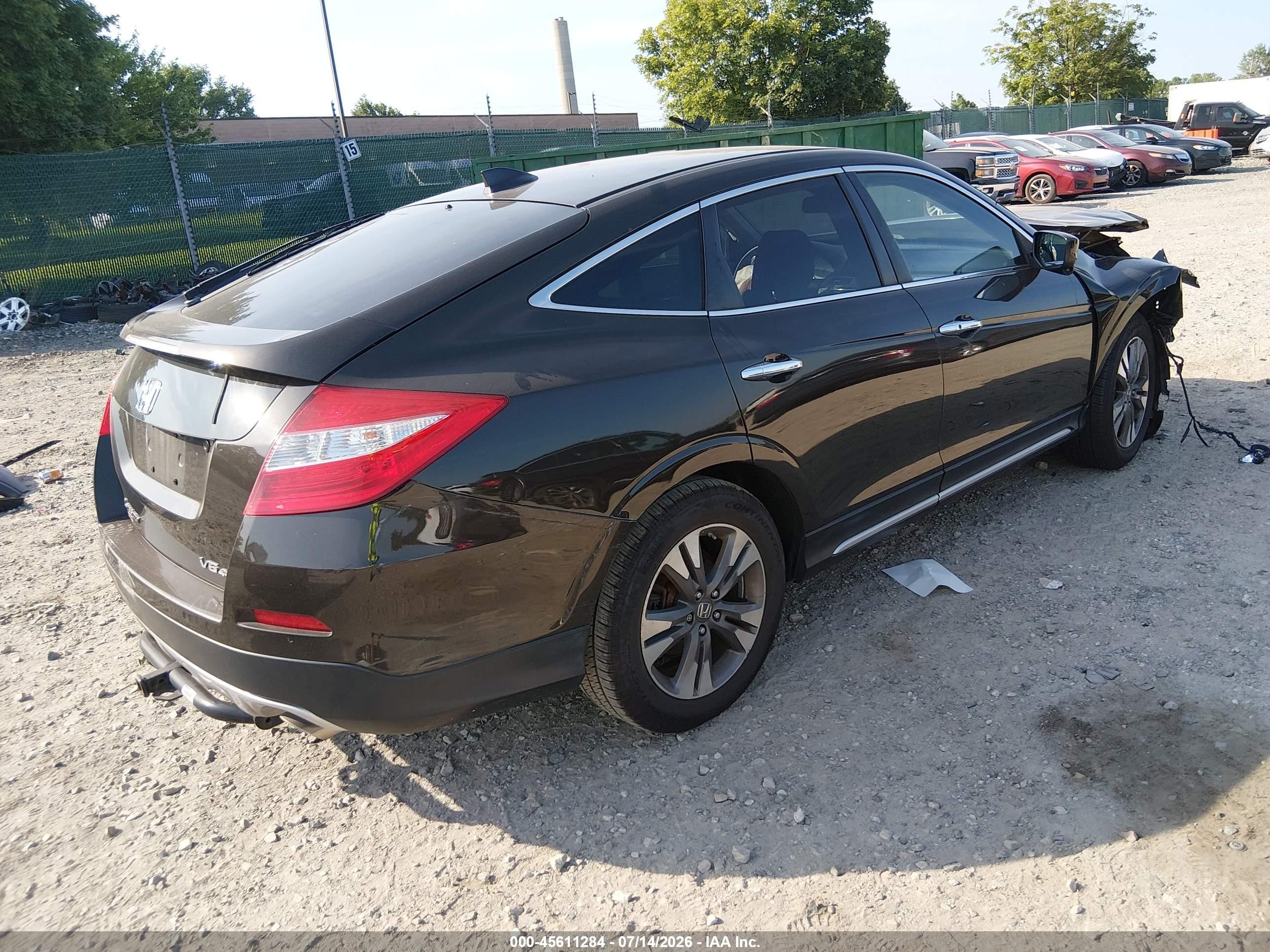 2014 Honda Crosstour Ex-l V6 Black vin: 5J6TF2H58EL003784