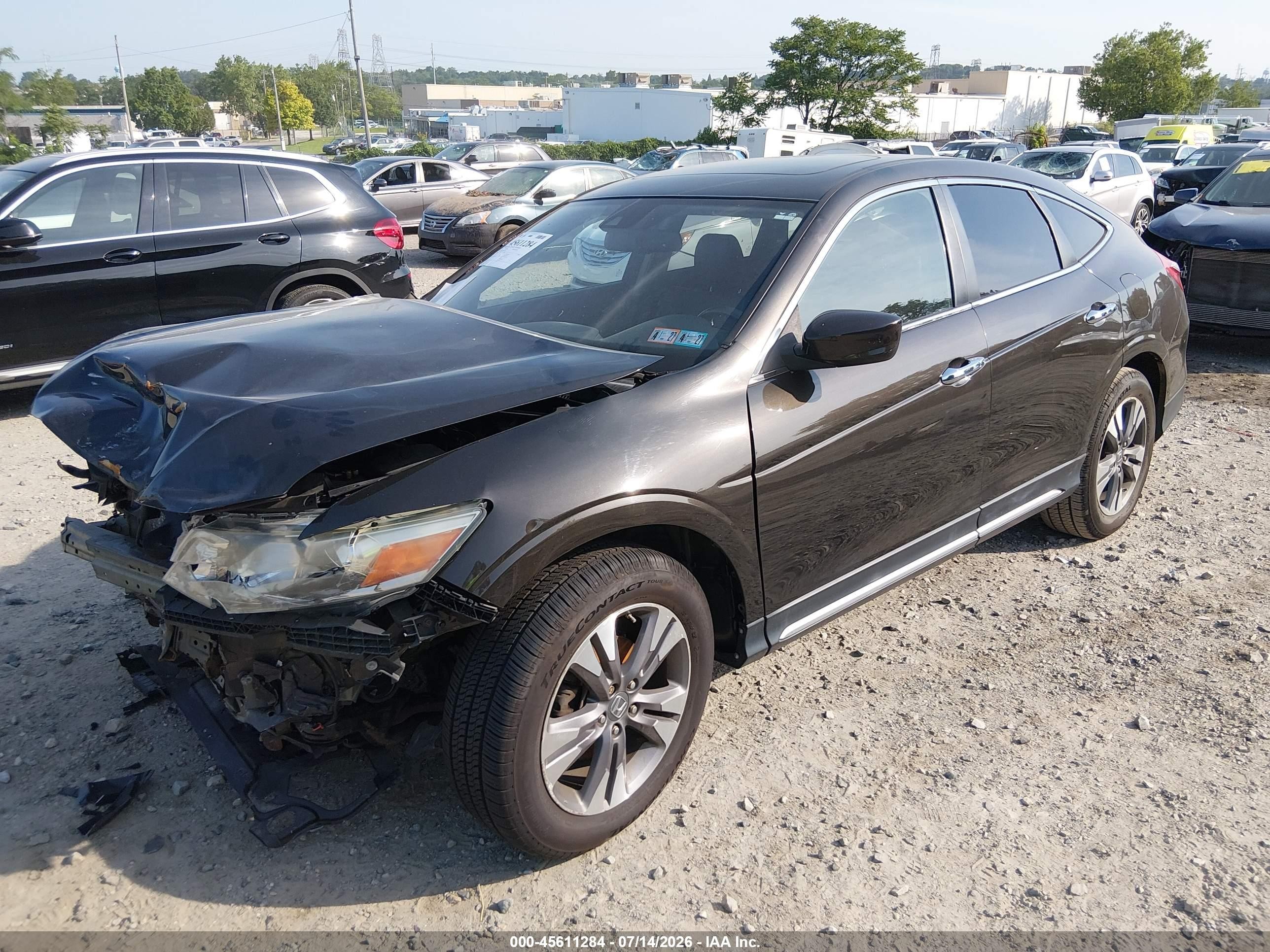 2014 Honda Crosstour Ex-l V6 Black vin: 5J6TF2H58EL003784