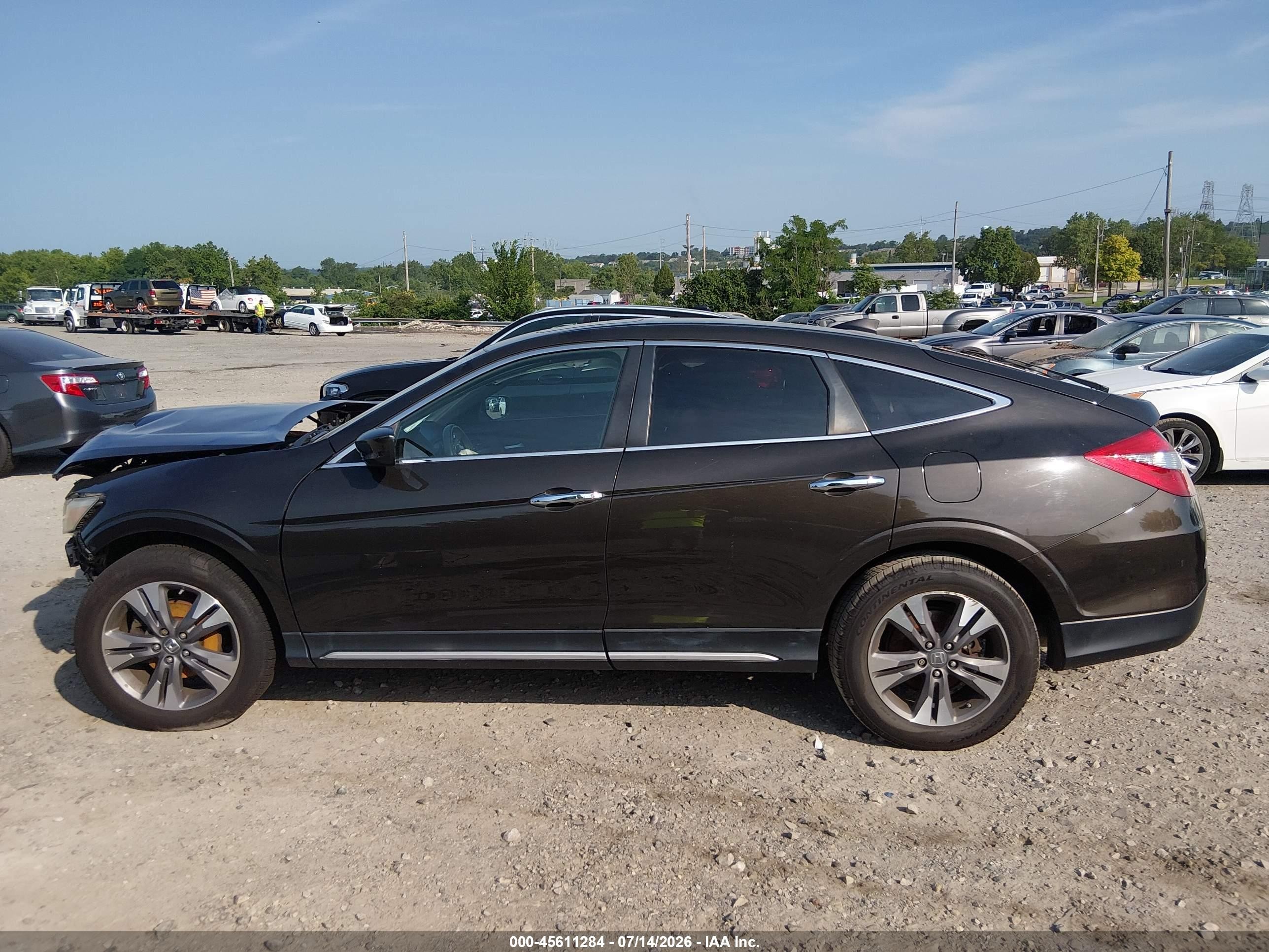 2014 Honda Crosstour Ex-l V6 Black vin: 5J6TF2H58EL003784