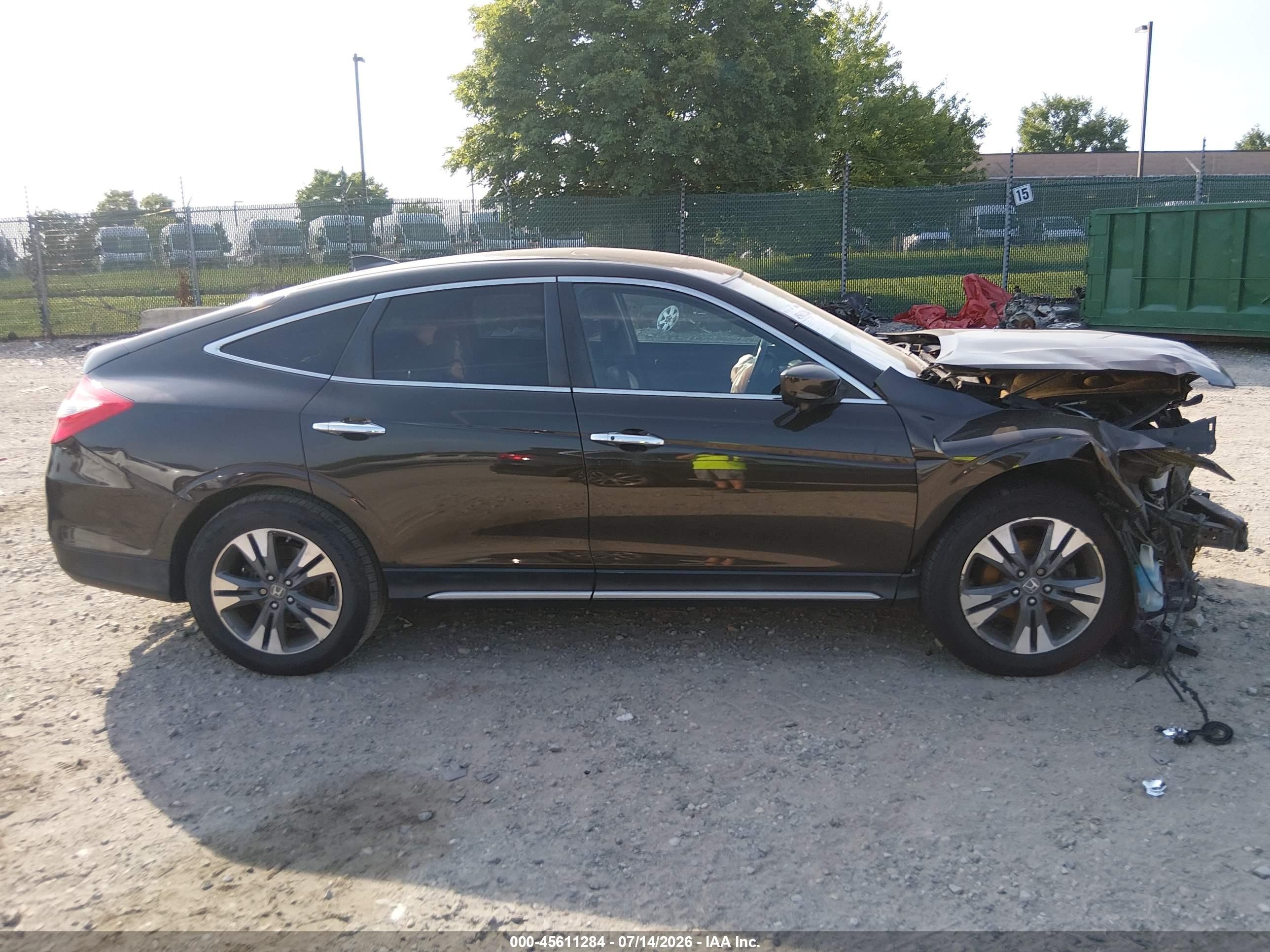 2014 Honda Crosstour Ex-l V6 Black vin: 5J6TF2H58EL003784