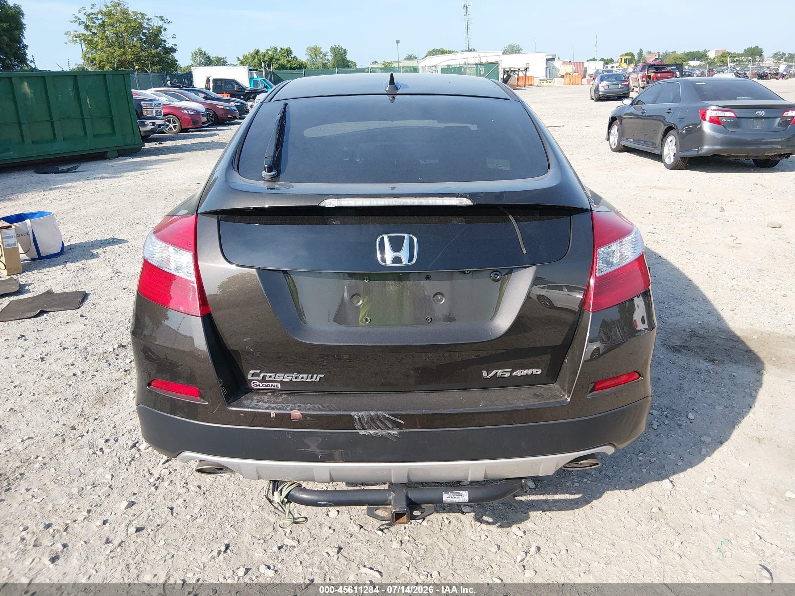 2014 Honda Crosstour Ex-l V6 Black vin: 5J6TF2H58EL003784