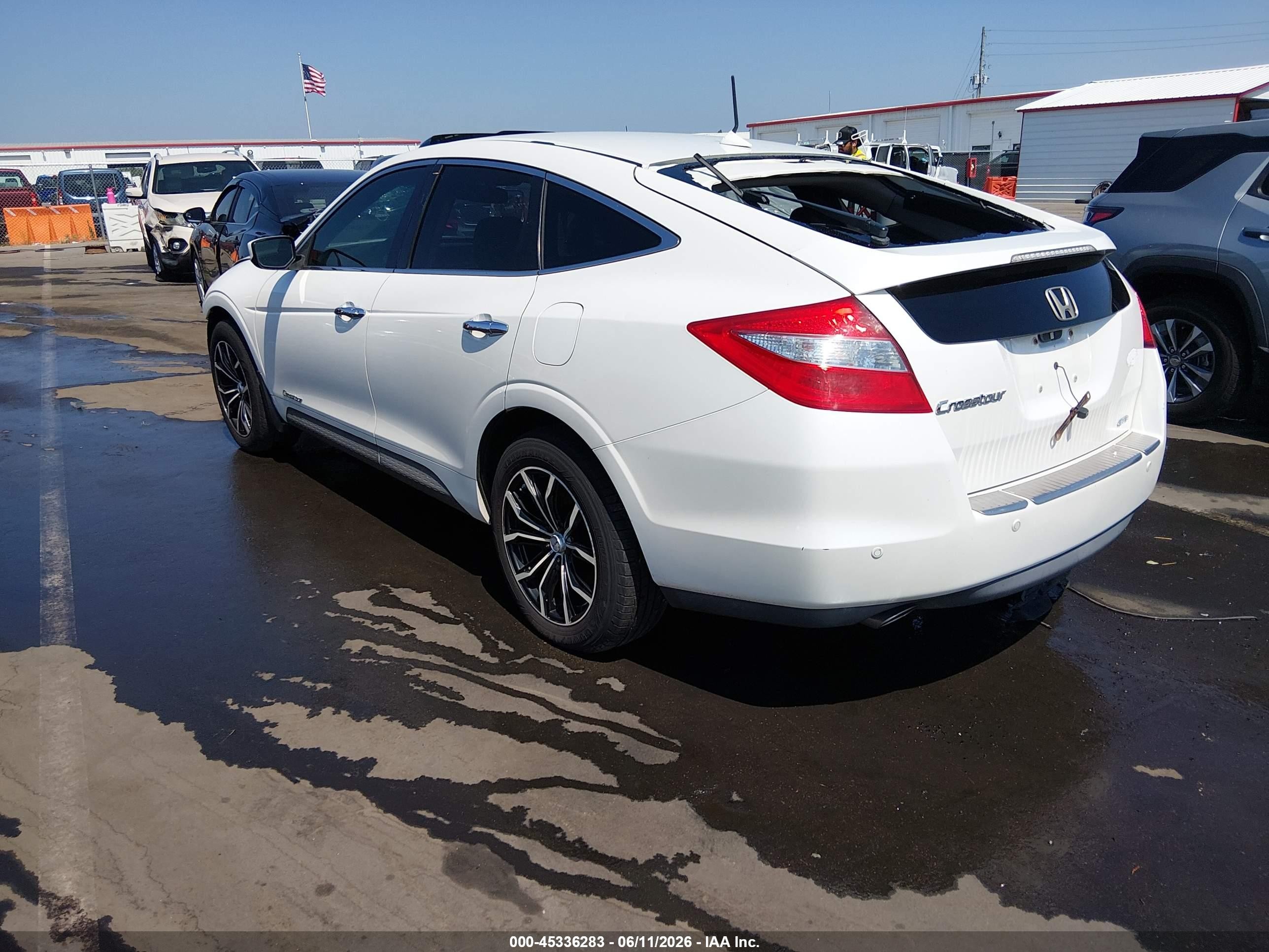 2010 Honda Accord Crosstour Ex-l White vin: 5J6TF2H59AL003318